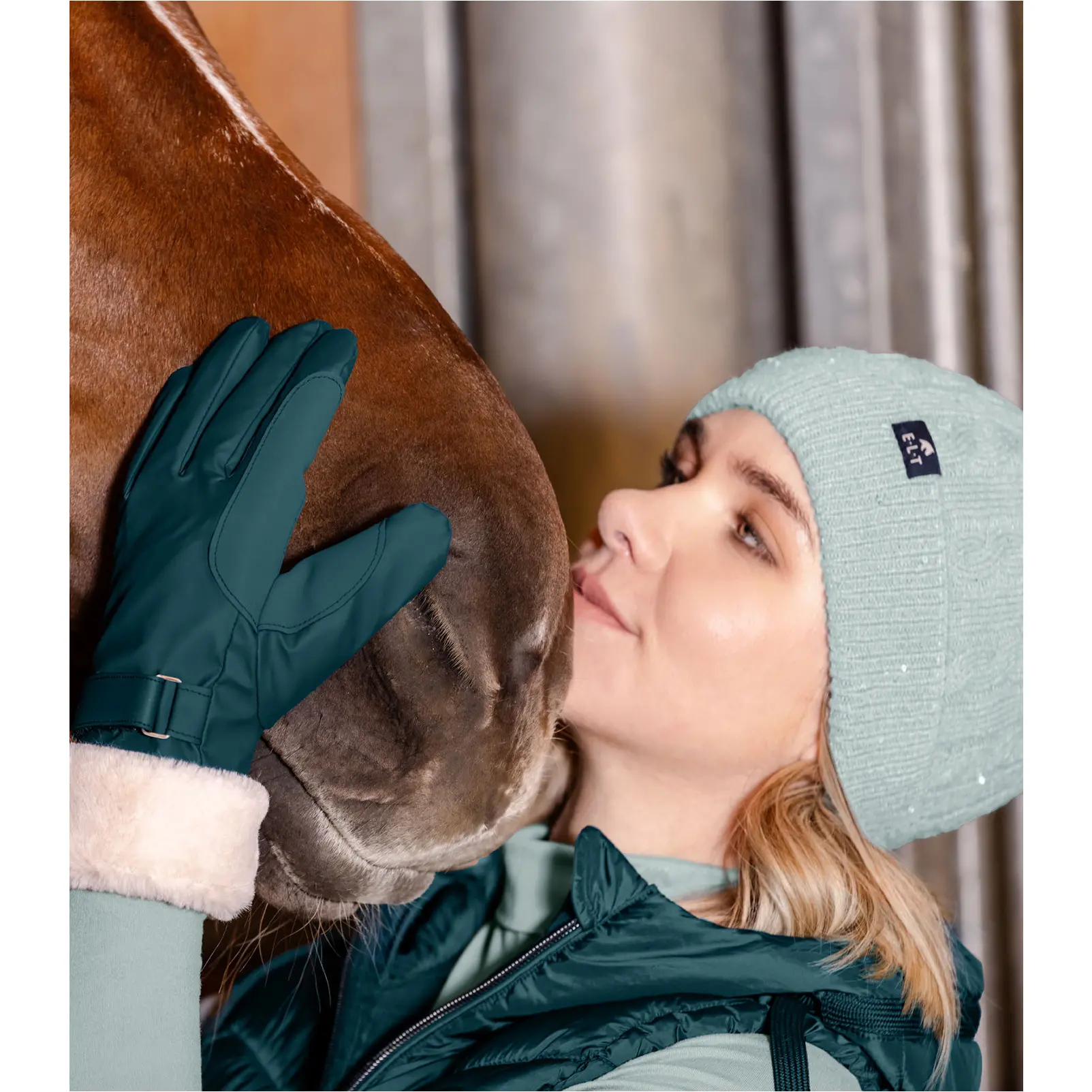 Strickmütze mit Fleecefutter RAFELA silberblau Strickmütze mit Fleecefutter RAFELA silberblau