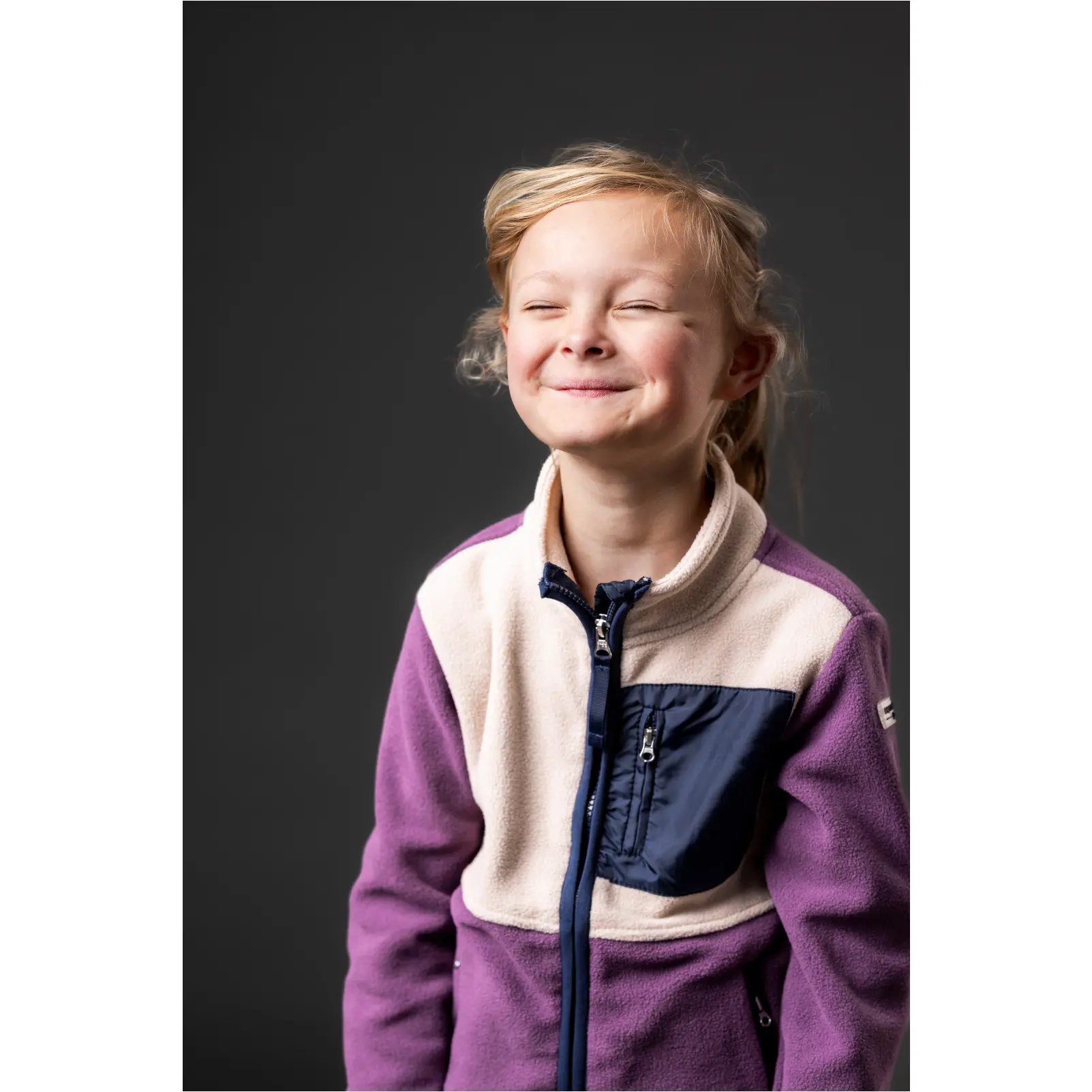 Kinder Fleecereitjacke MINNA ZIP montana grape