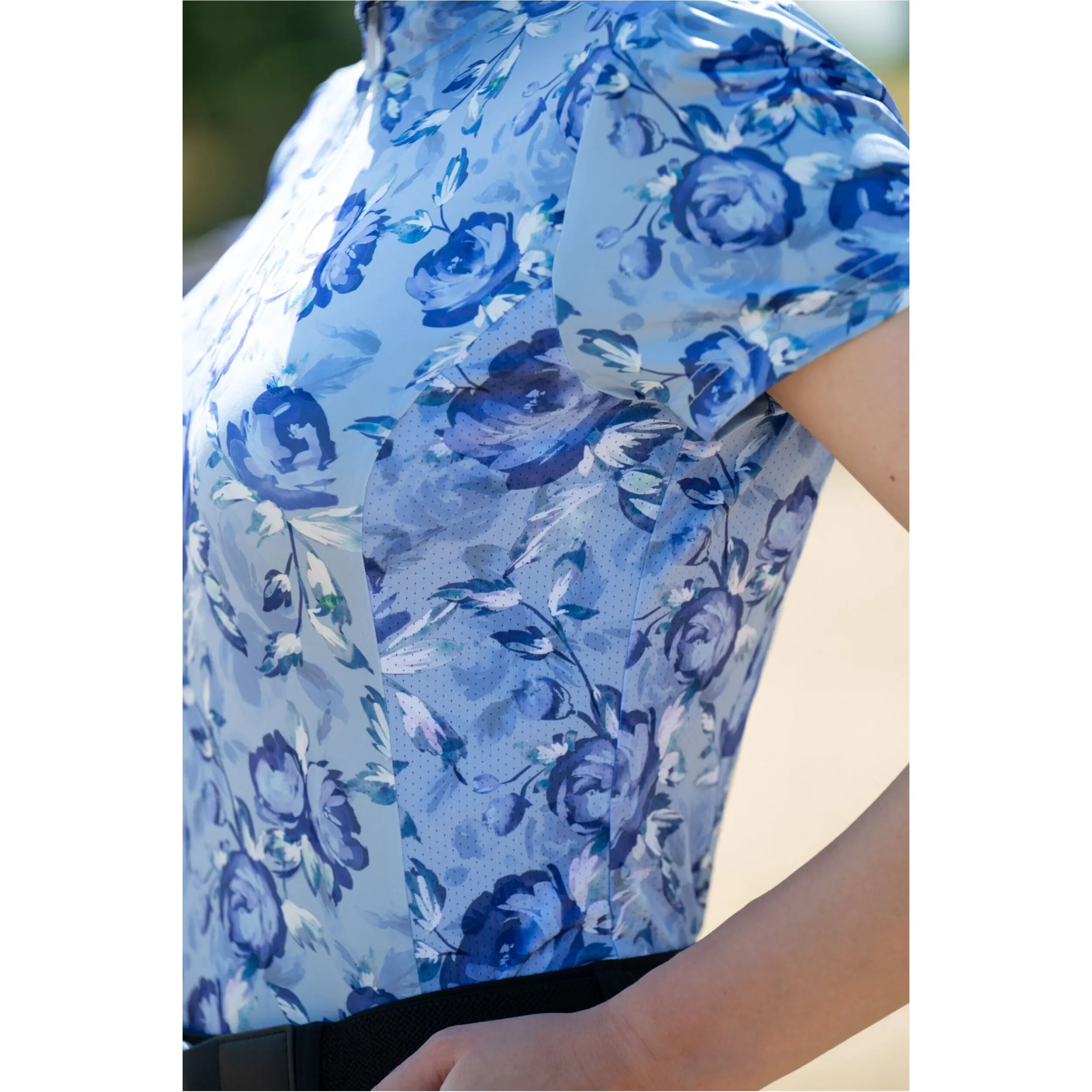 Damen Funktionsshirt CHARLOTTE dunkelblau/hellblau