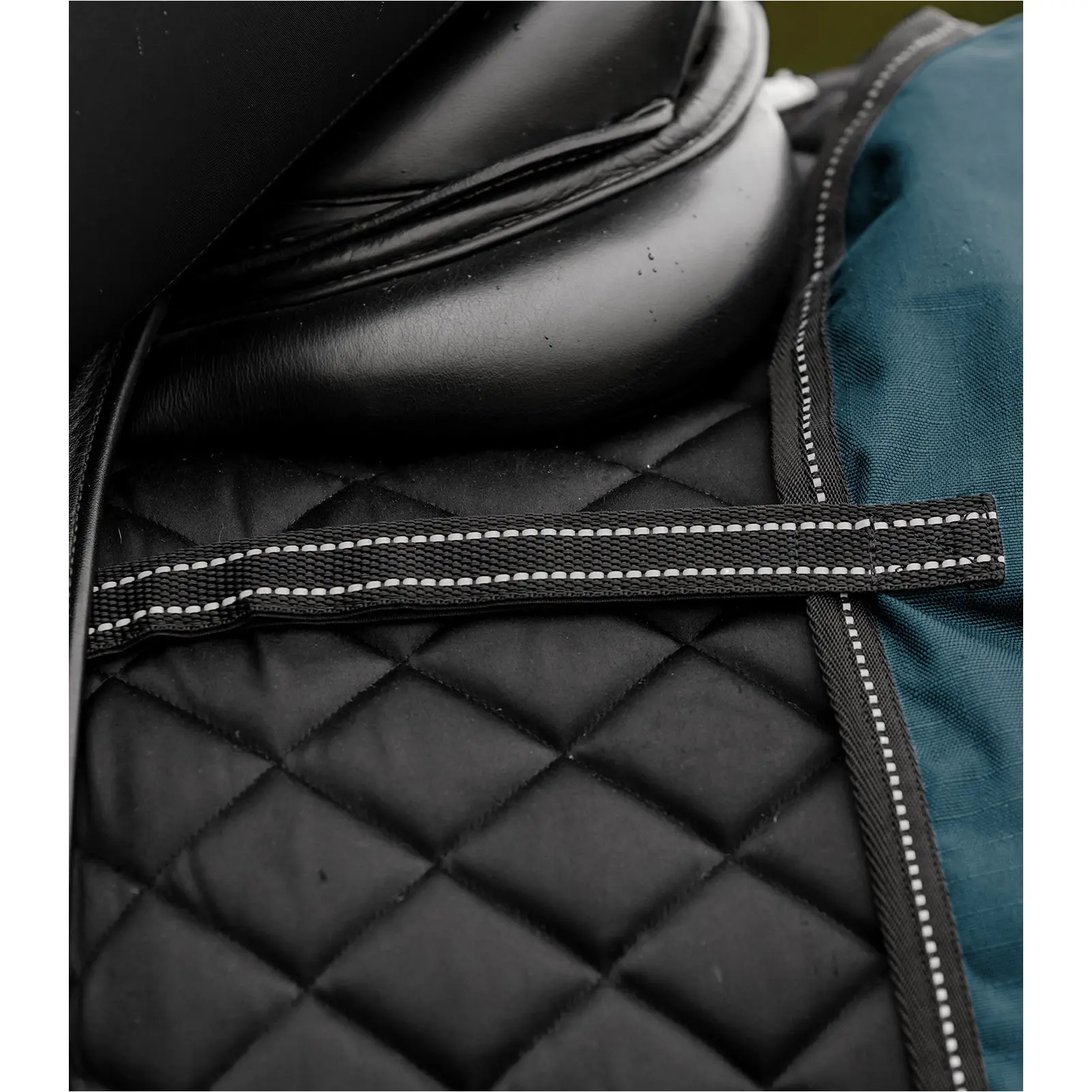 Regen-Nierendecke reflektierend 50g Füllung SALZBURG petrolblau