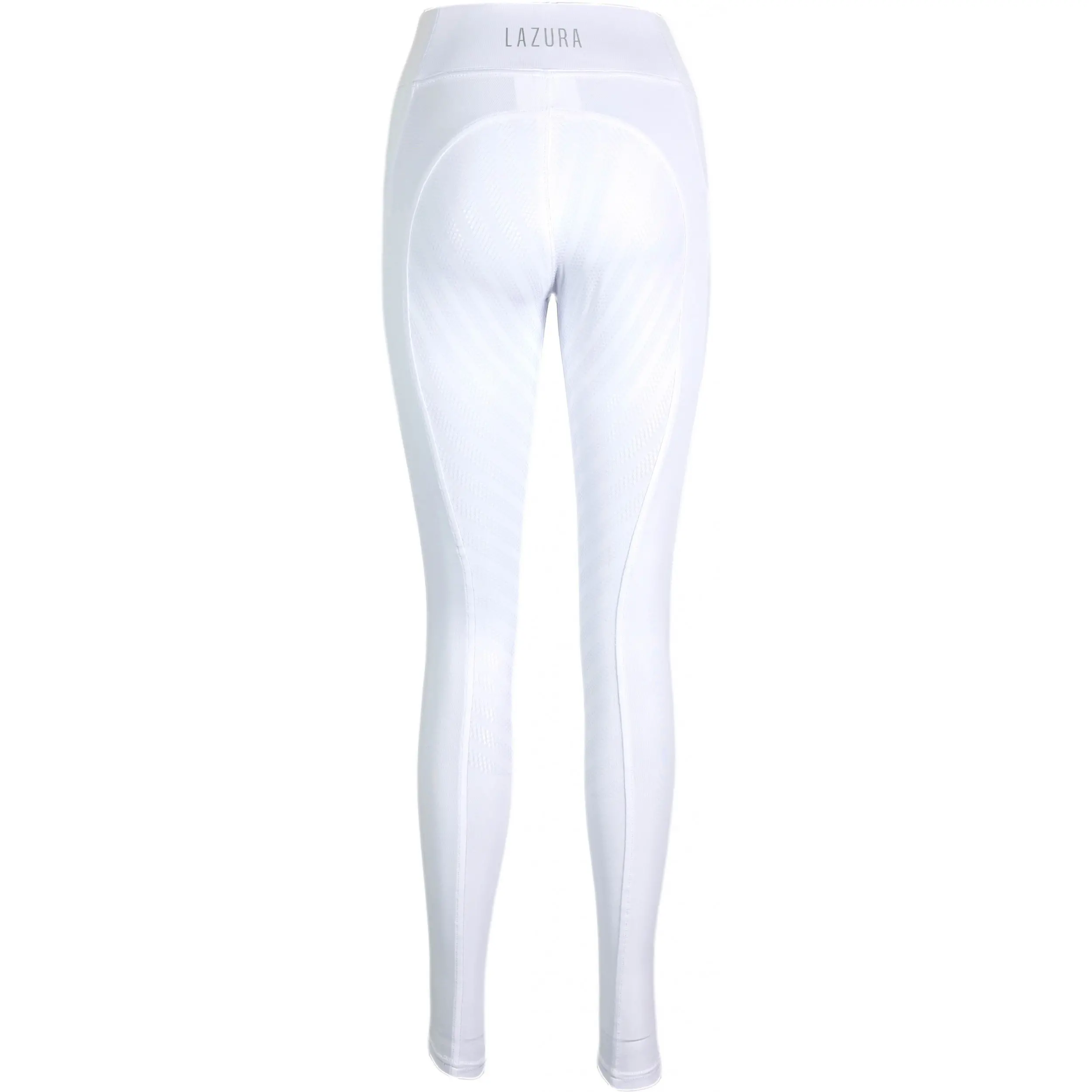 Sommer Kinder Reitleggings Silikon Vollbesatz LEA weiß