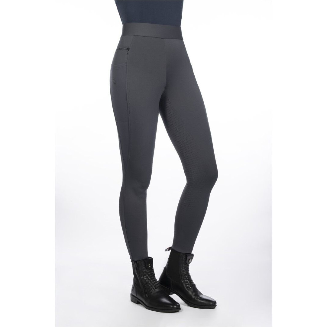 Damen Reitleggings Silikon Vollbesatz ISABELLA grau
