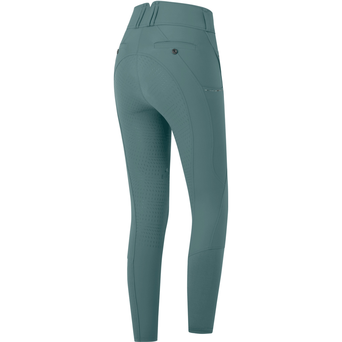 Damen Reithose Silikon Vollbesatz MATHILDA GLAM High Waist piniengrün