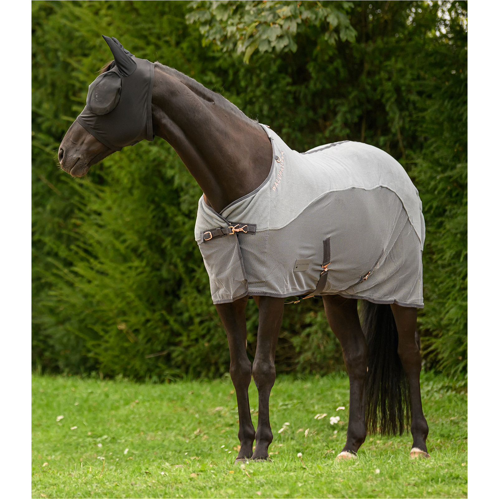 Fliegendecke mit Fleece COMFORT grau