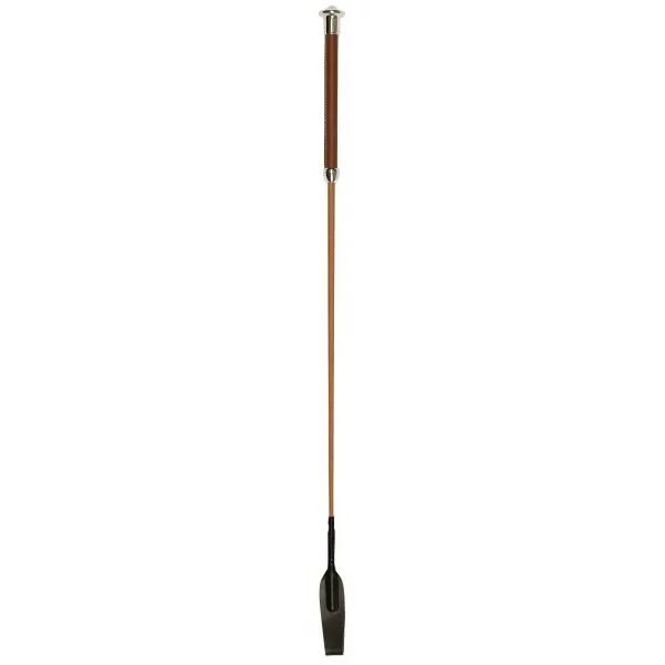 Springgerte mit Klatsche cognac 65cm