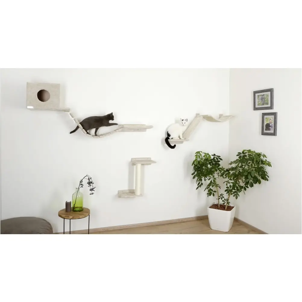 Katzen Kletterwand (9-teilig) MOUNT EVEREST beige