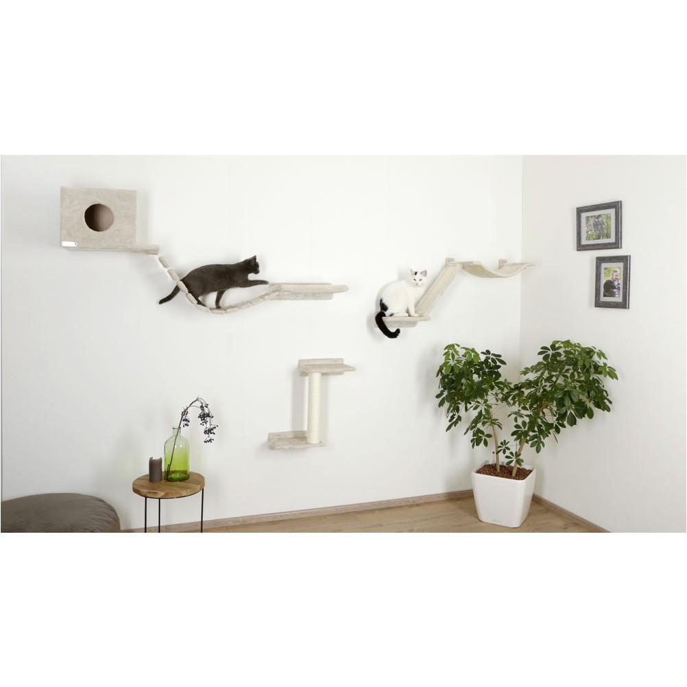 Katzen Kletterwand (9-teilig) MOUNT EVEREST beige