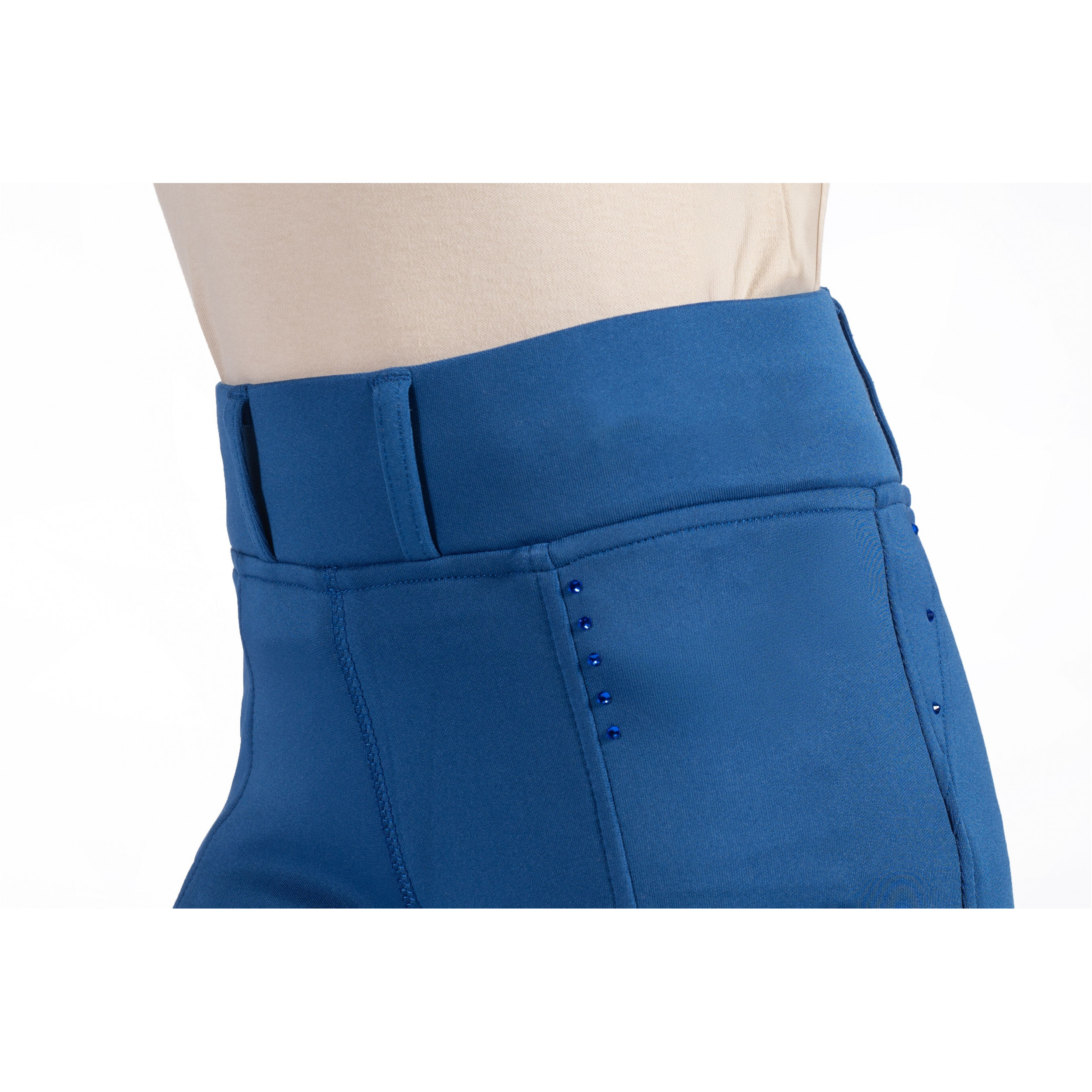 Kinder Reitleggings Silikon Vollbesatz LANA II STYLE blau