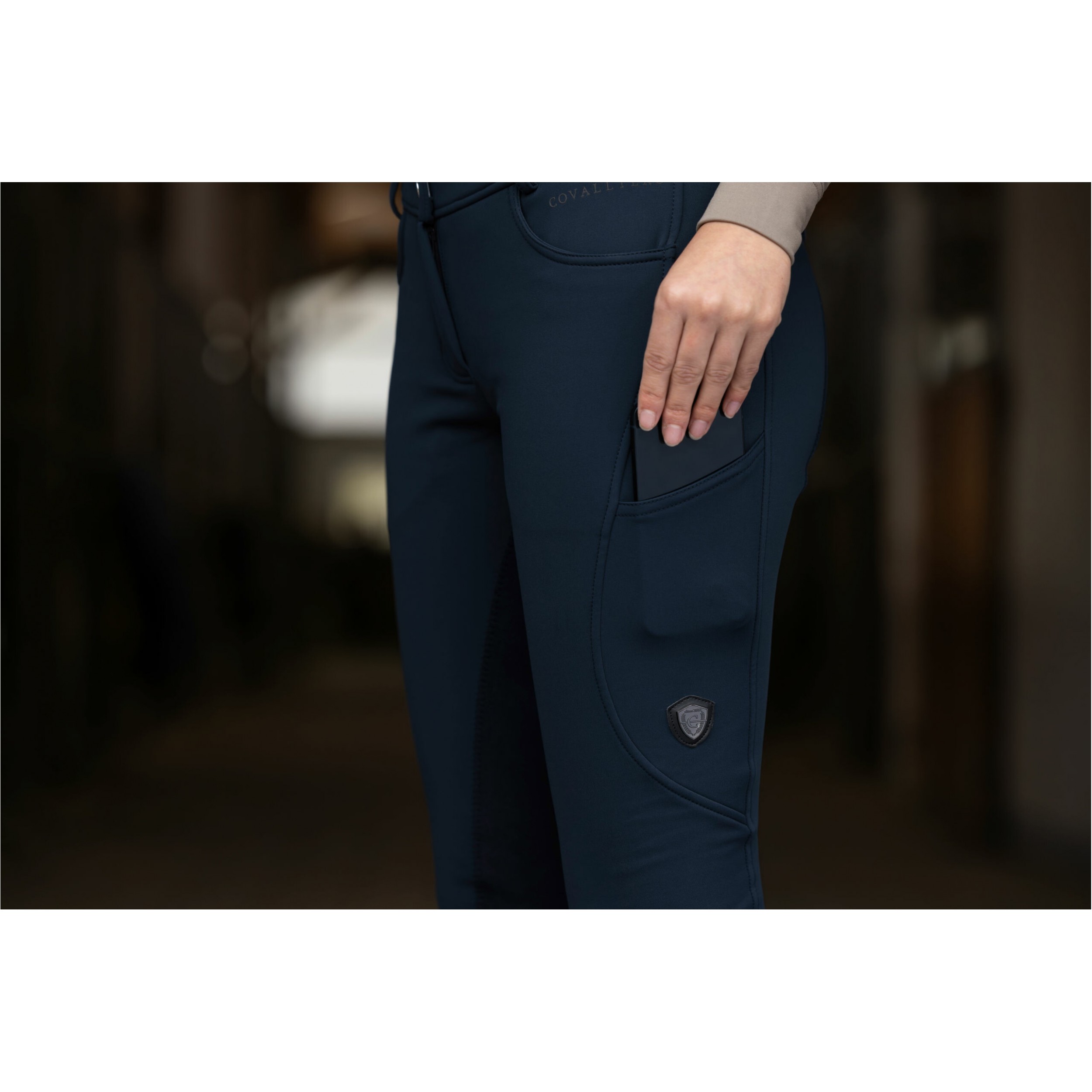 Damen Reithose Vollbesatz H/W24 dark navy