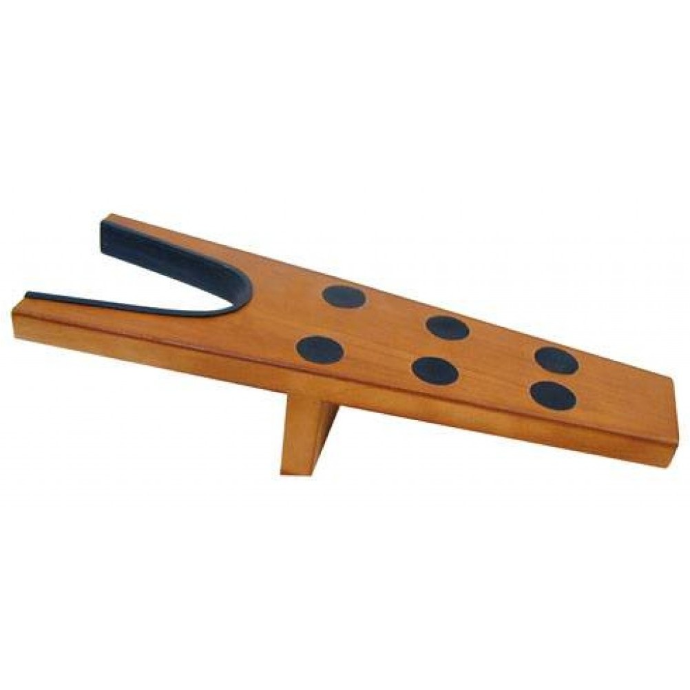 Stiefelauszieher mit Gummistopper Holz