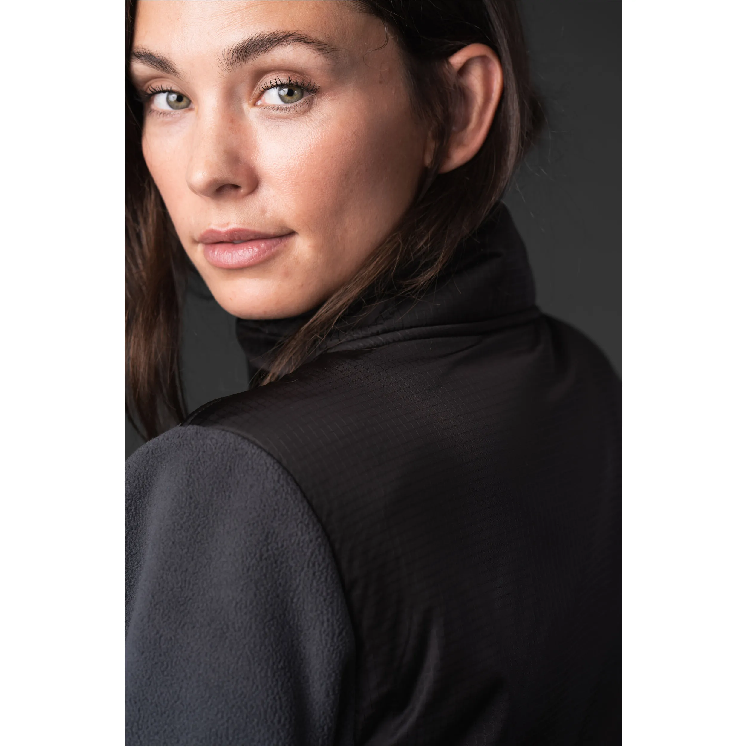 Damen Fleecereitjacke NORMA ZIP asphalt