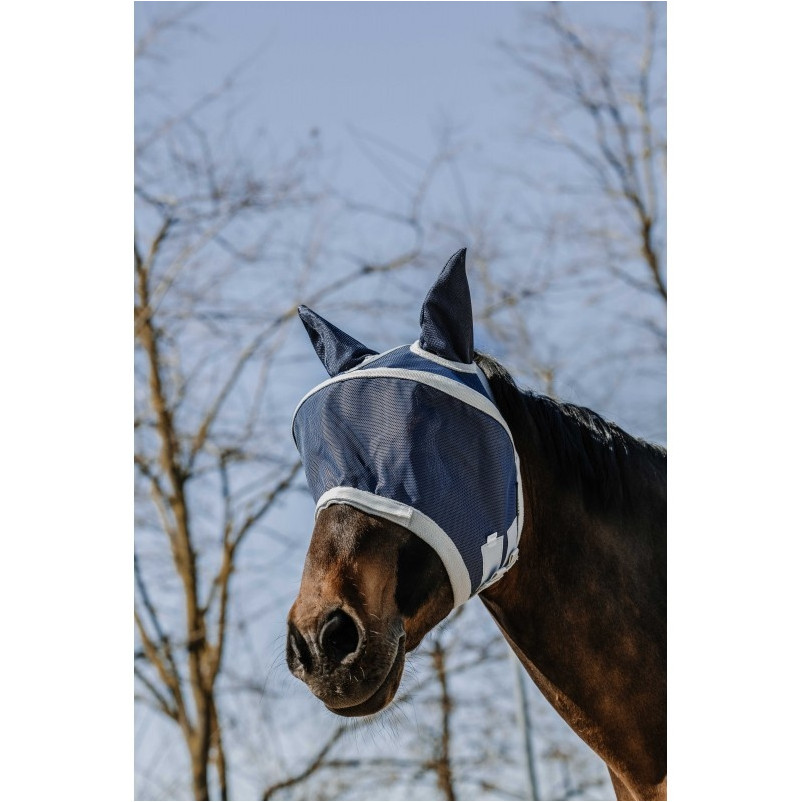 Fliegenmaske mit UV-Schutz CERCEAU marineblau Fliegenmaske mit UV-Schutz CERCEAU marineblau