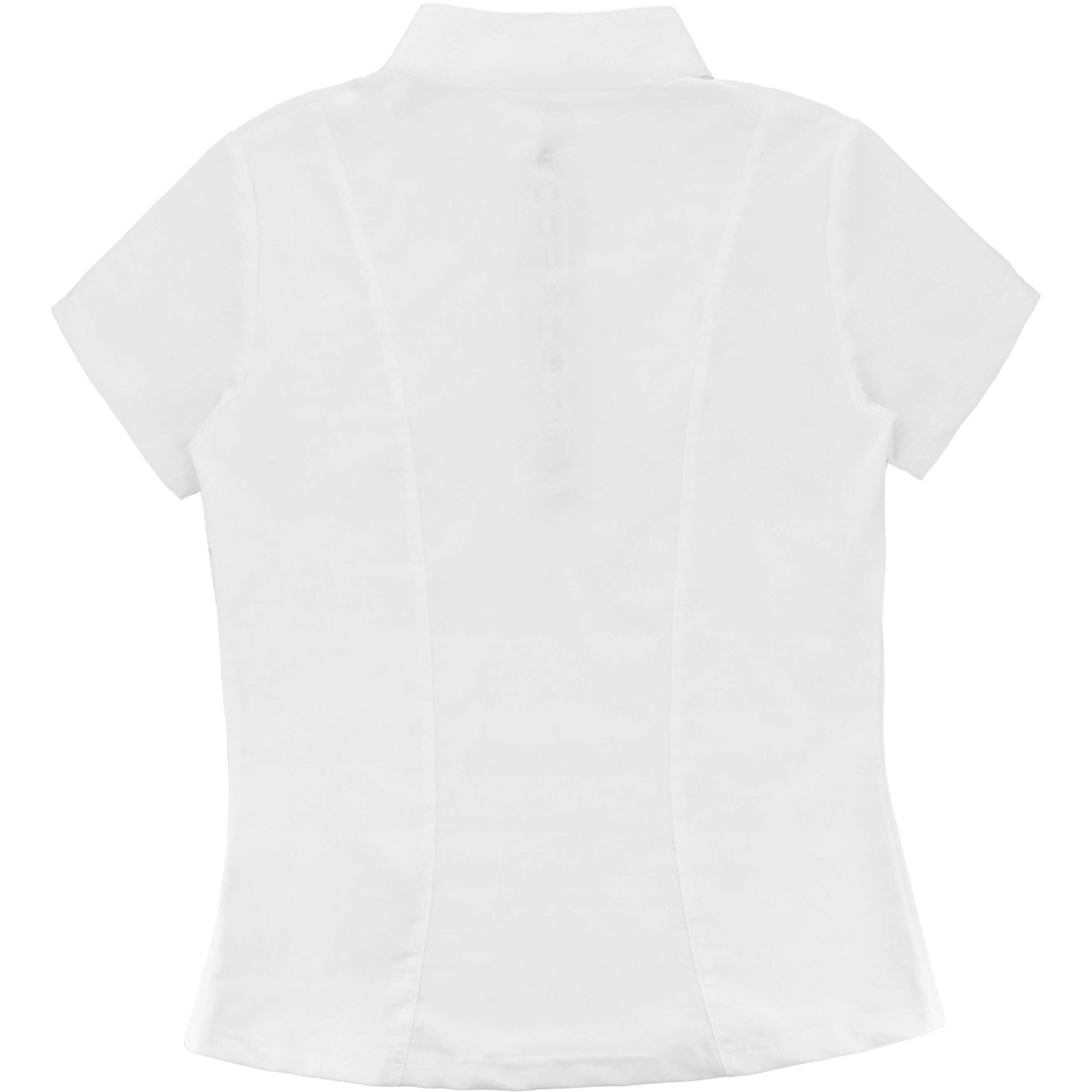 Damen Turnierpolo mit Reißverschluss vorne Tokyo weiß