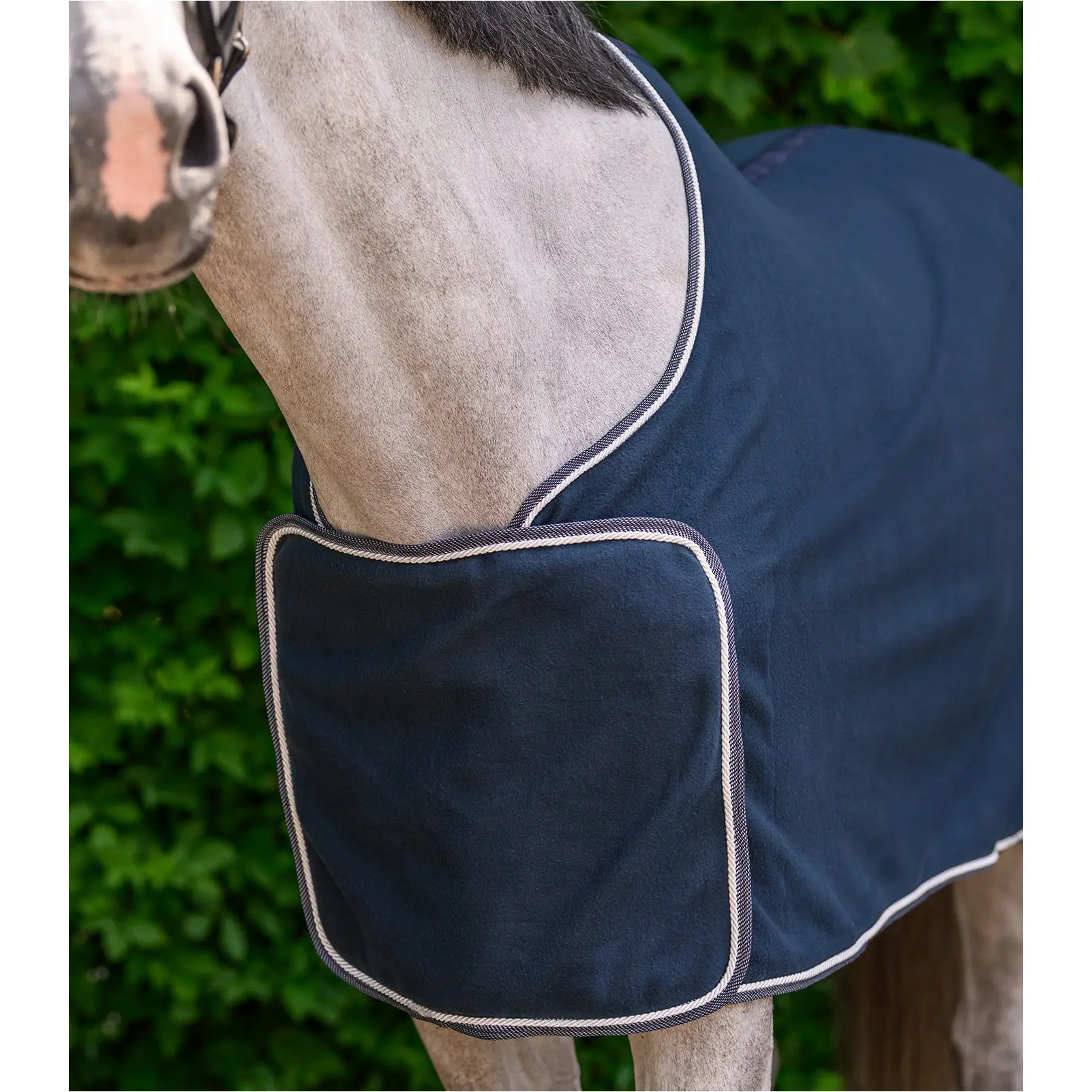 Fleece- und Sponsorendecke ECONOMIC nachtblau