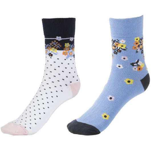 Reitsocken dünn KAVALSOCKS SUMMER SHORTIES hellblau/bunt