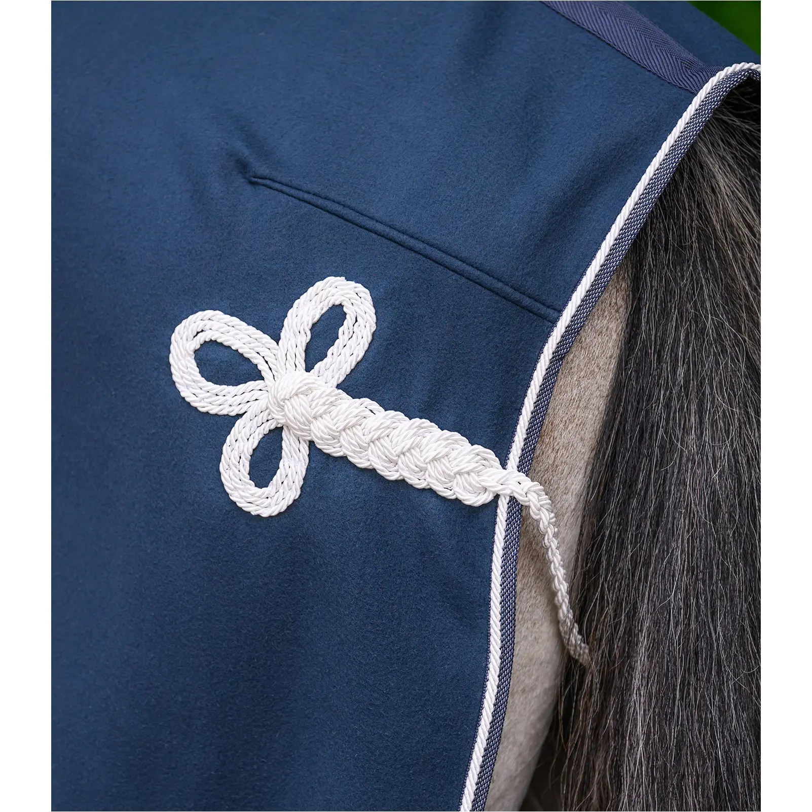 Fleece- und Sponsorendecke ECONOMIC nachtblau