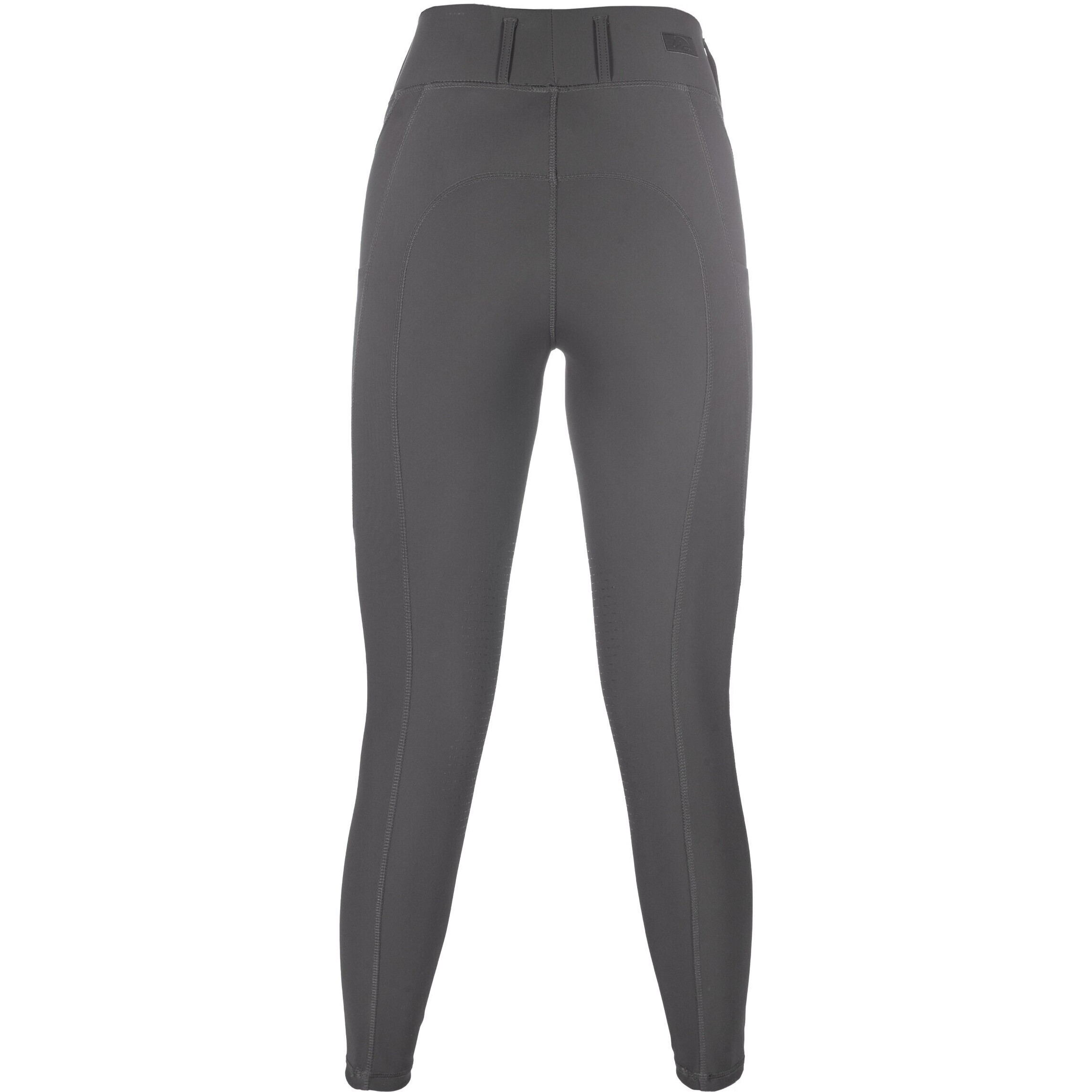 Damen Reitleggings Silikon Kniebesatz JIL HIGH WAIST grau