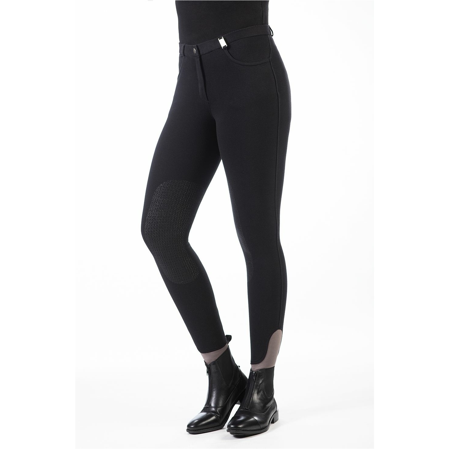 Damen Reithose Silikon Kniebesatz KATE schwarz