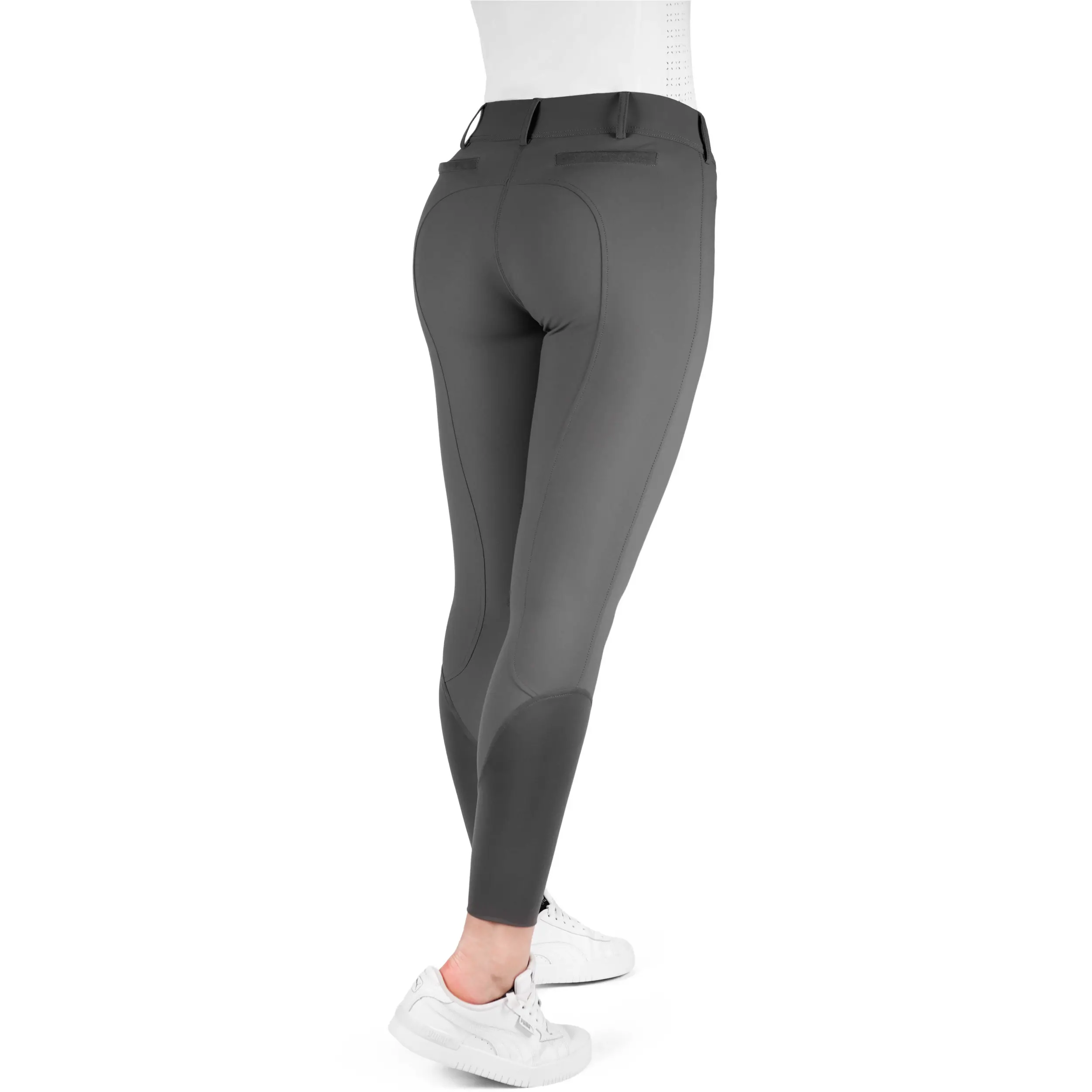 Damen Reithose Silikon Kniebesatz EK-SALLY anthrazit