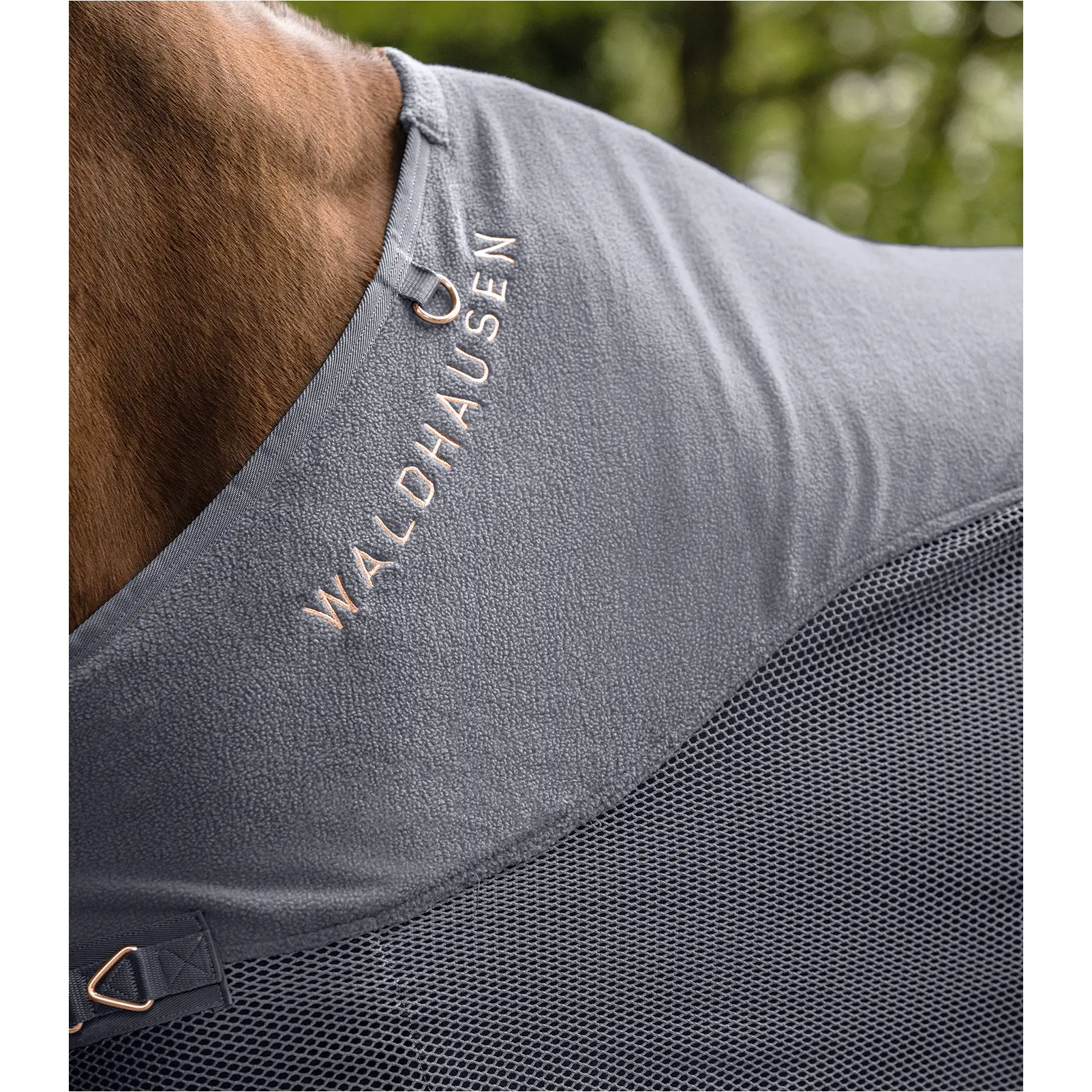 Fliegendecke mit Fleece COMFORT grau