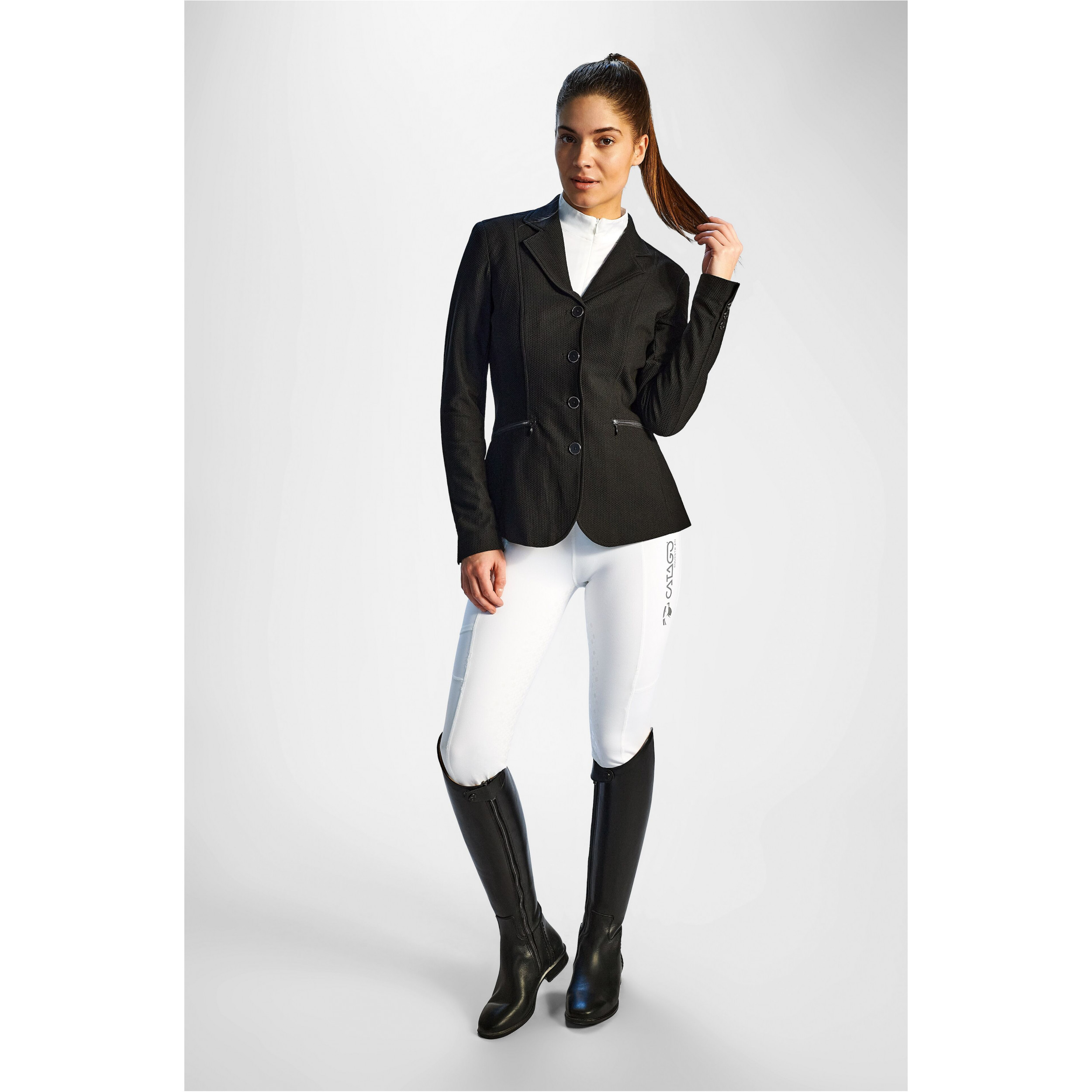 Damen Sommer Turnierjacket FALLON schwarz