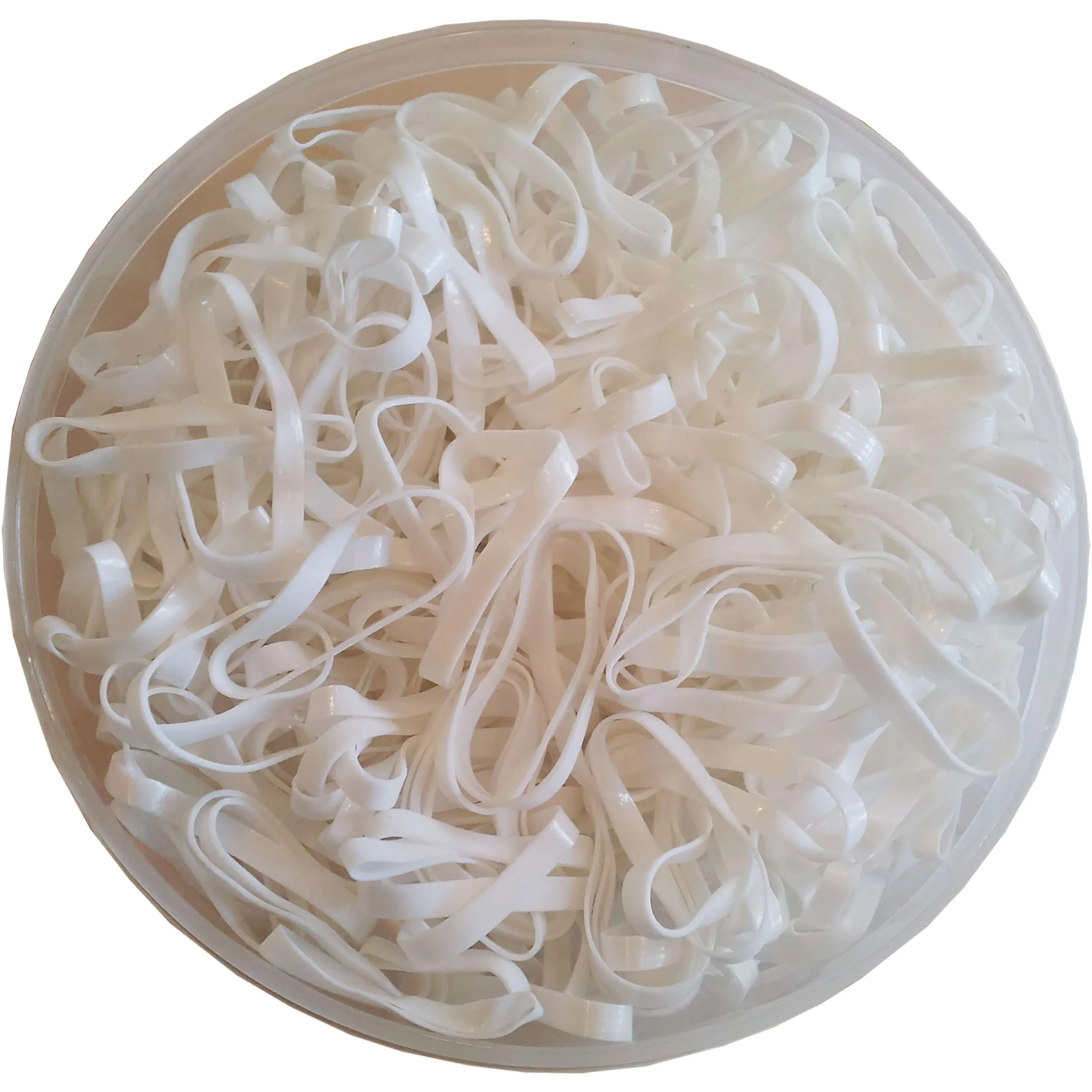 Einflechtgummis extra breit und weich IRH white