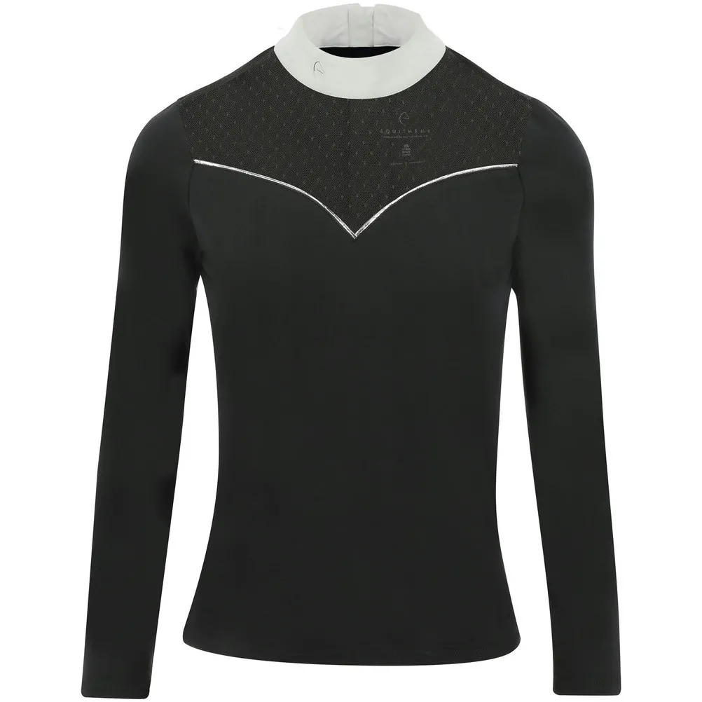 Damen Turniershirt Langarm VALENCIA schwarz