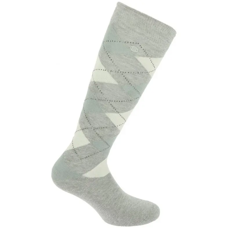 Damen Reitsocken GIRLY grau/hellblau