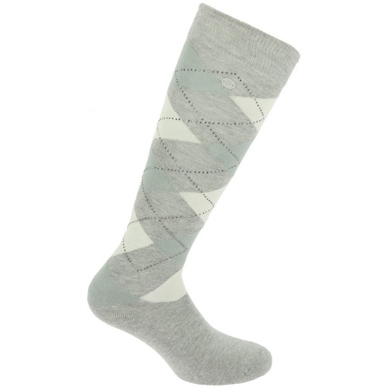 Damen Reitsocken GIRLY grau/hellblau