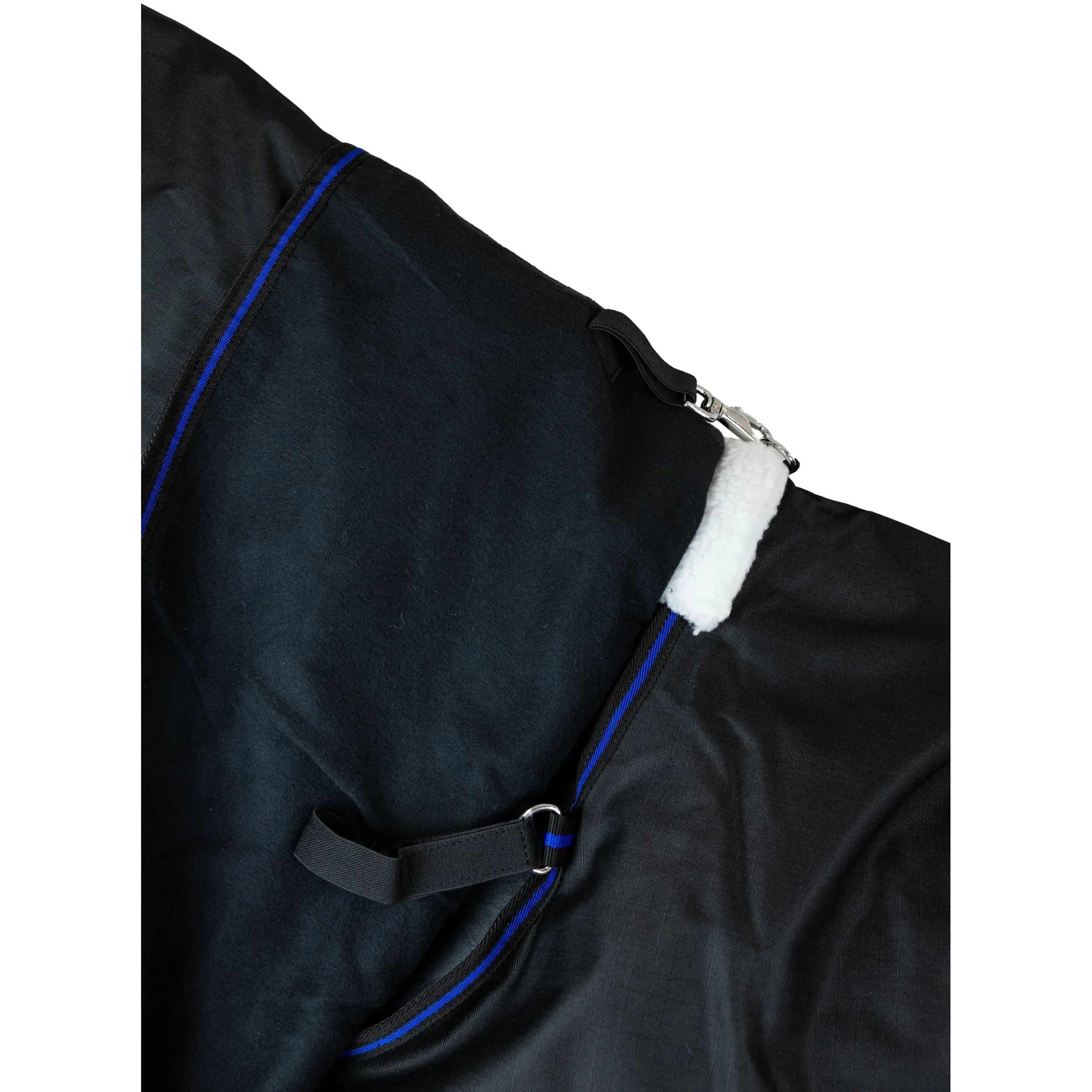 Winterdecke Full Neck 200g Füllung 600D BASICLINE schwarz/royalblau