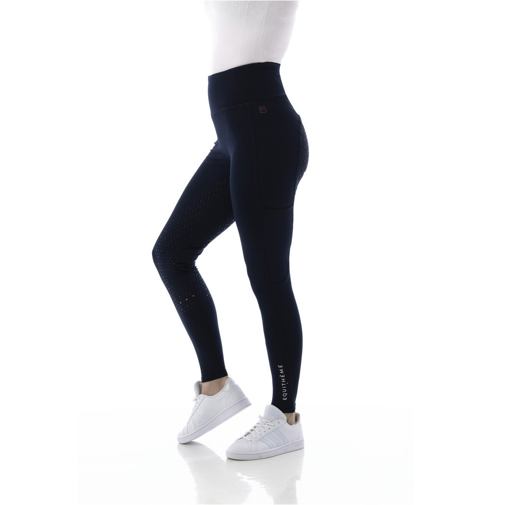 Damen Reitleggings Silikon Vollbesatz LYLY marineblau