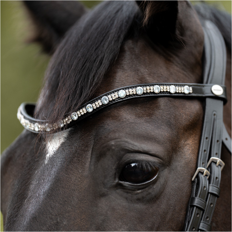 Stirnband CROWN schwarz/weiß