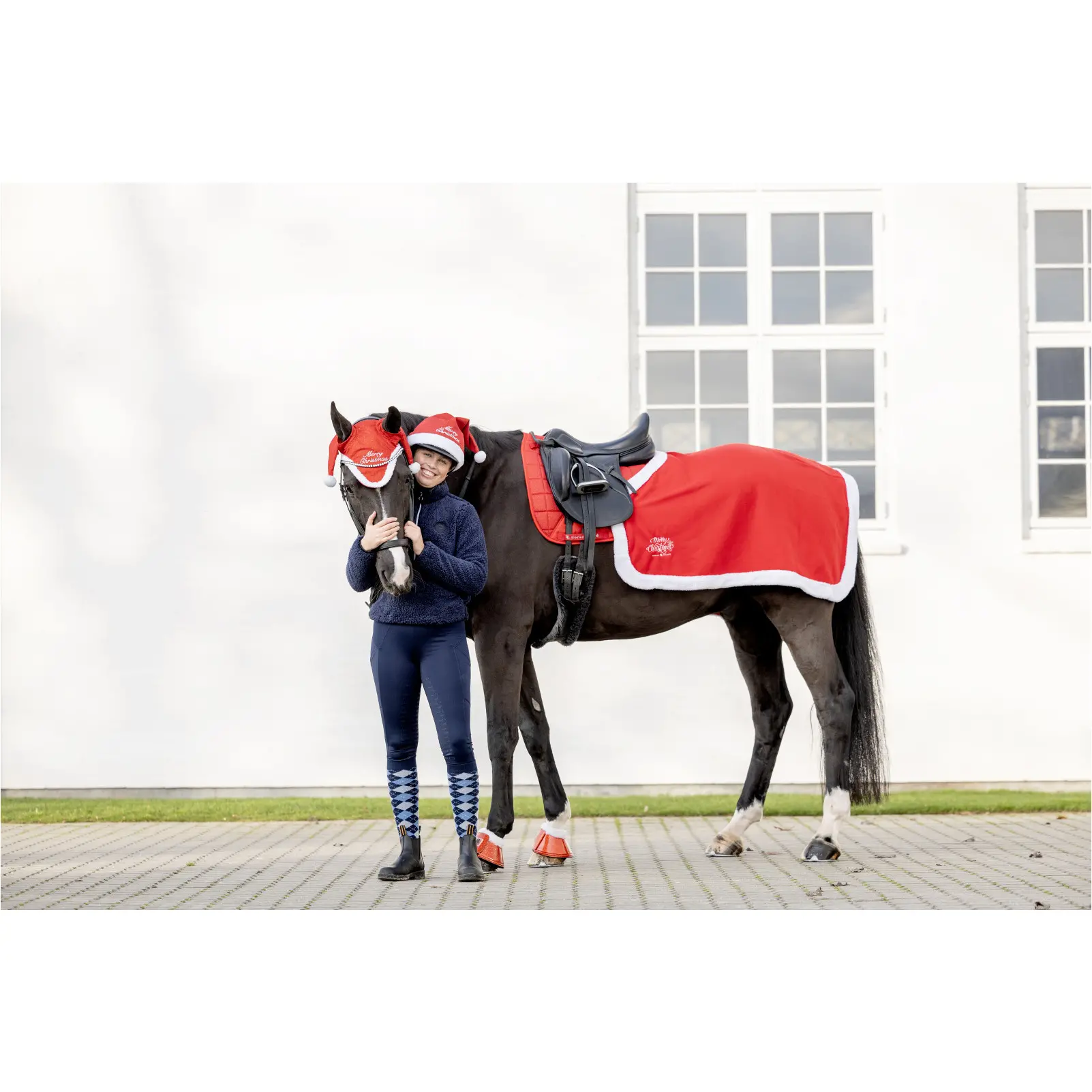 Weihnachtsnierendecke CHRISTMAS rot