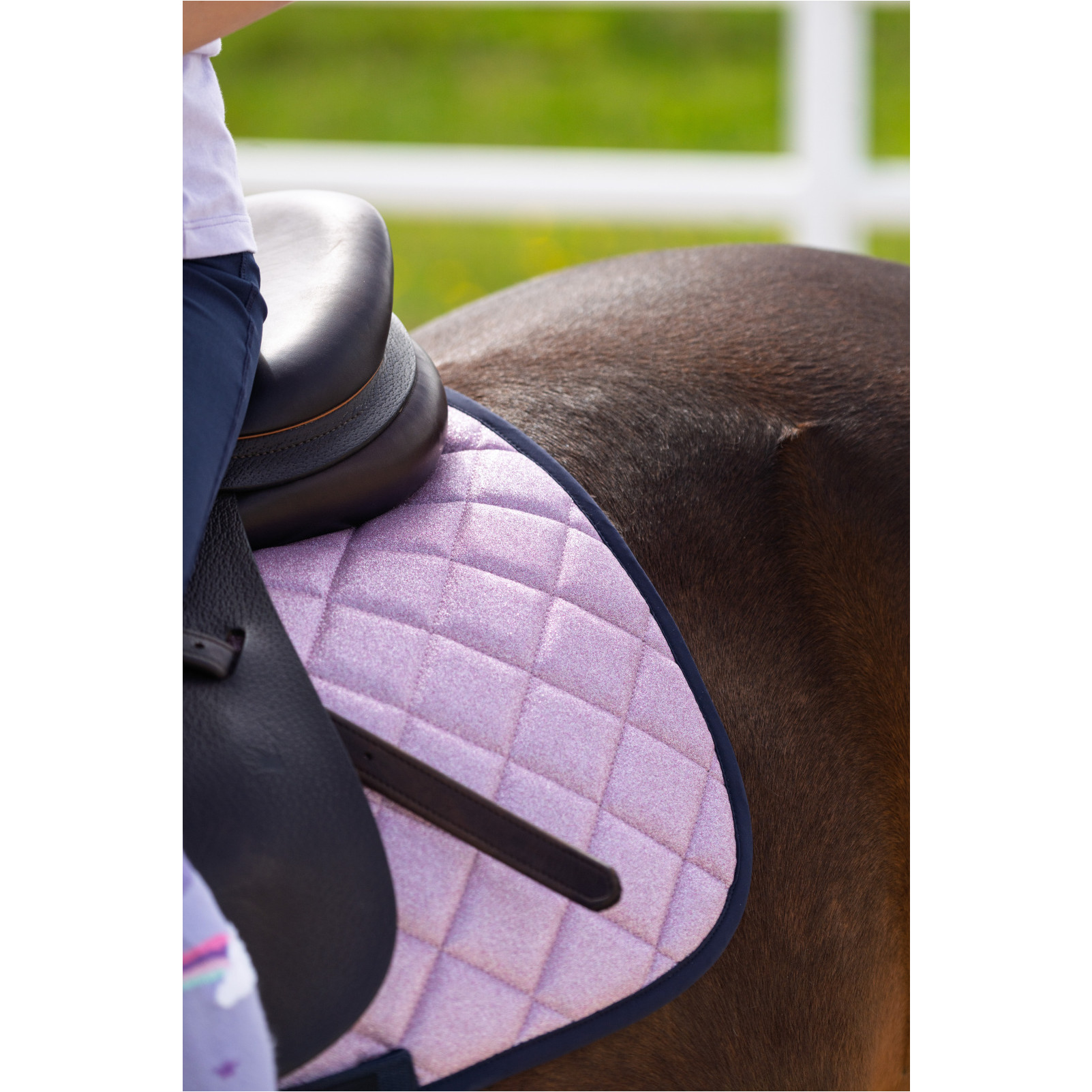 Schabracke GLITTER pink mist