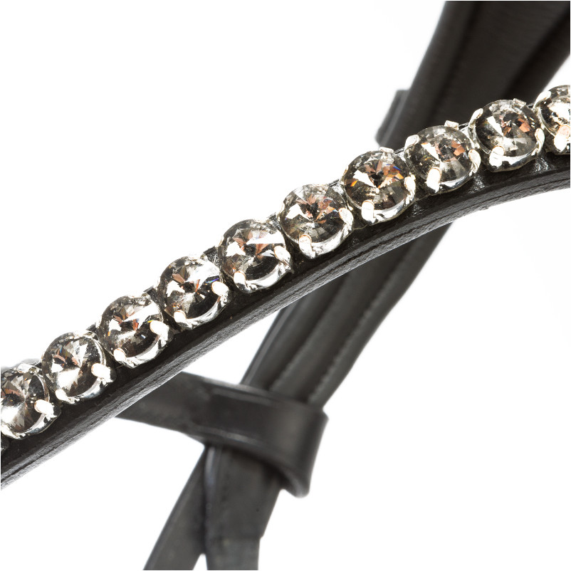 Trensenzaum mit schwedischen Reithalfter AYANA schwarz