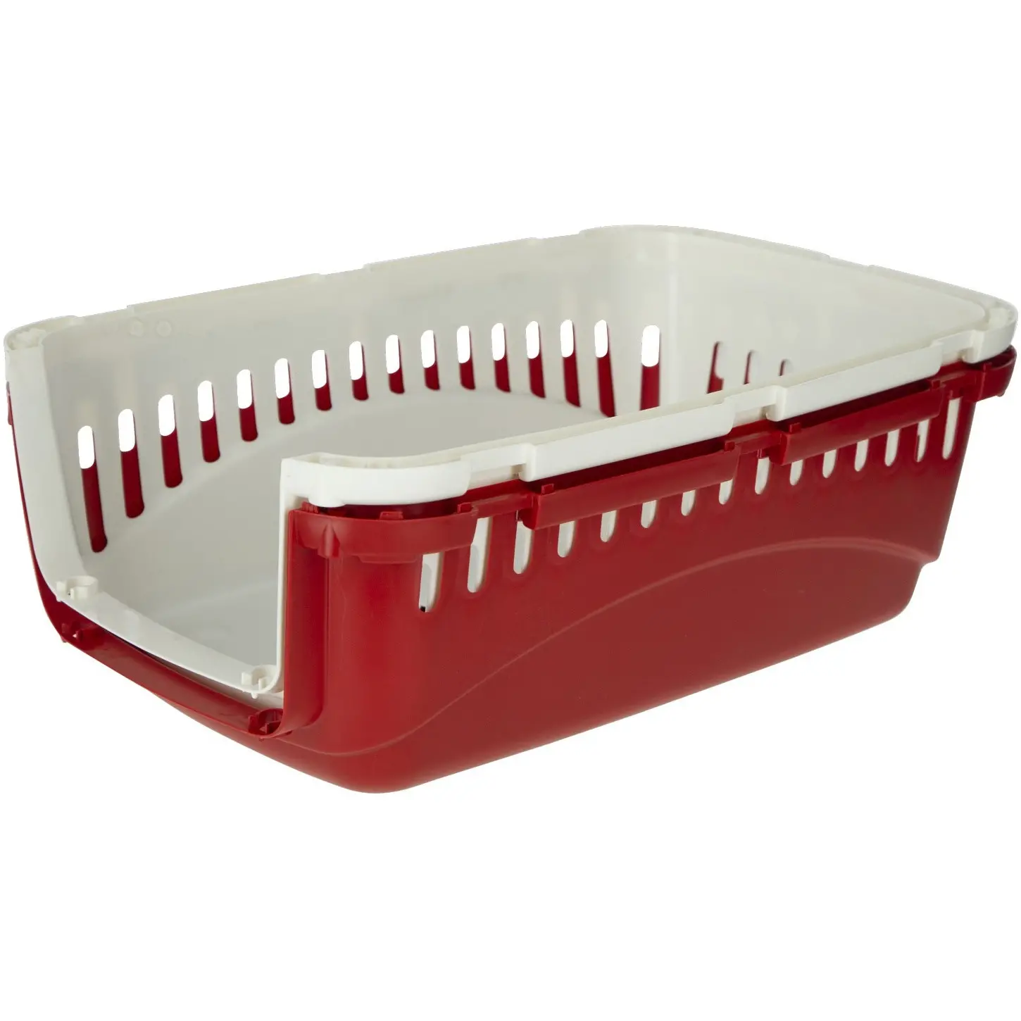 Transportbox EXPEDION creme/bordeaux 45x30x30cm