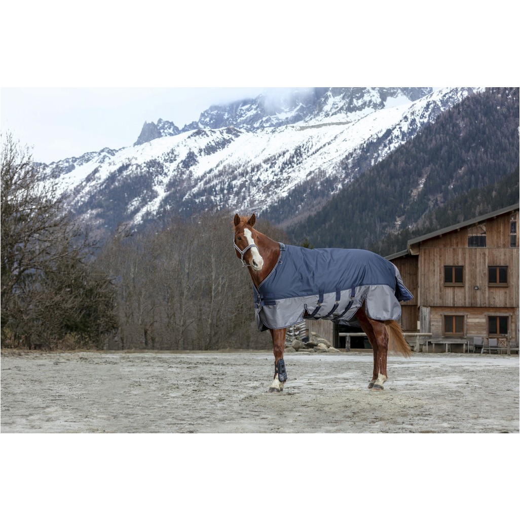 Weidedecke 600D TYREX marineblau/grau
