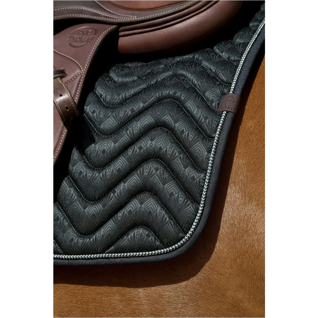 Schabracke BROCART dunkelgrün Warmblut Vielseitigkeit