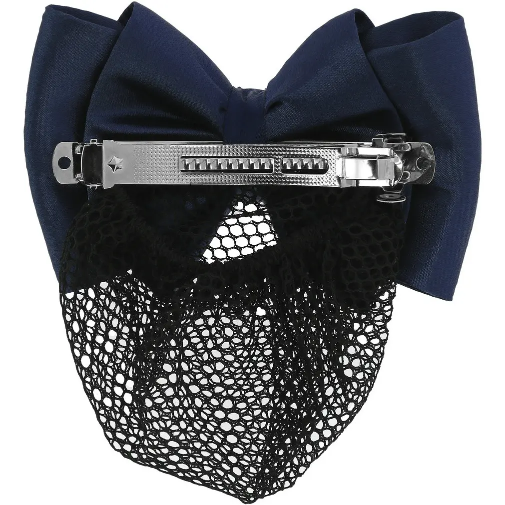 Haarnetz-Haarspange mit Strass marineblau