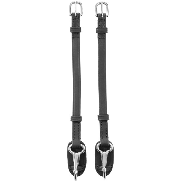 Backenstücke mit Karabiner (2er Set) EVERYDAY Leder geölt schwarz