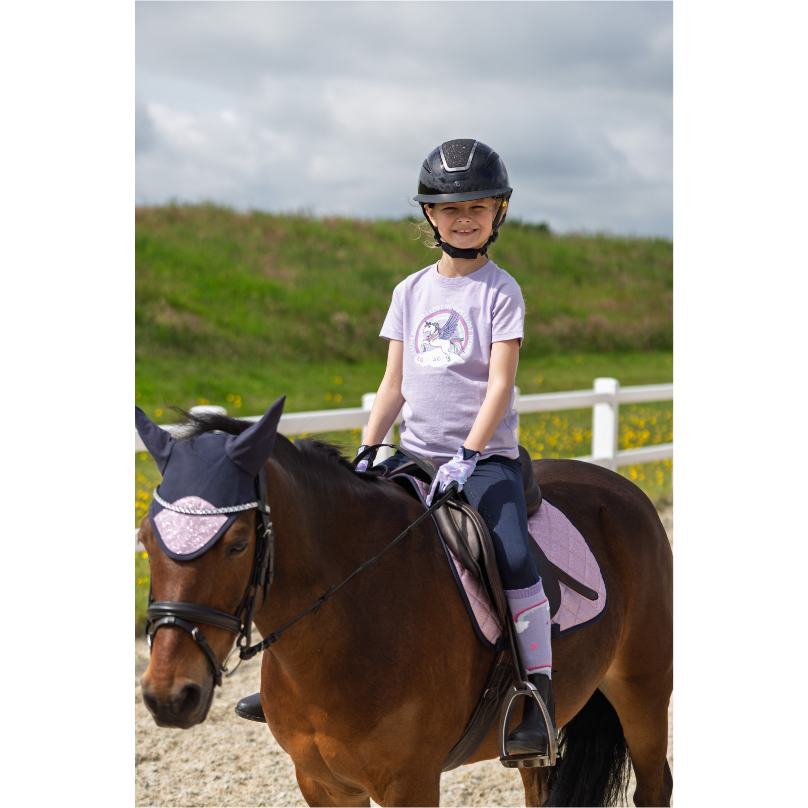 Kinder T-Shirt ANNA lavender