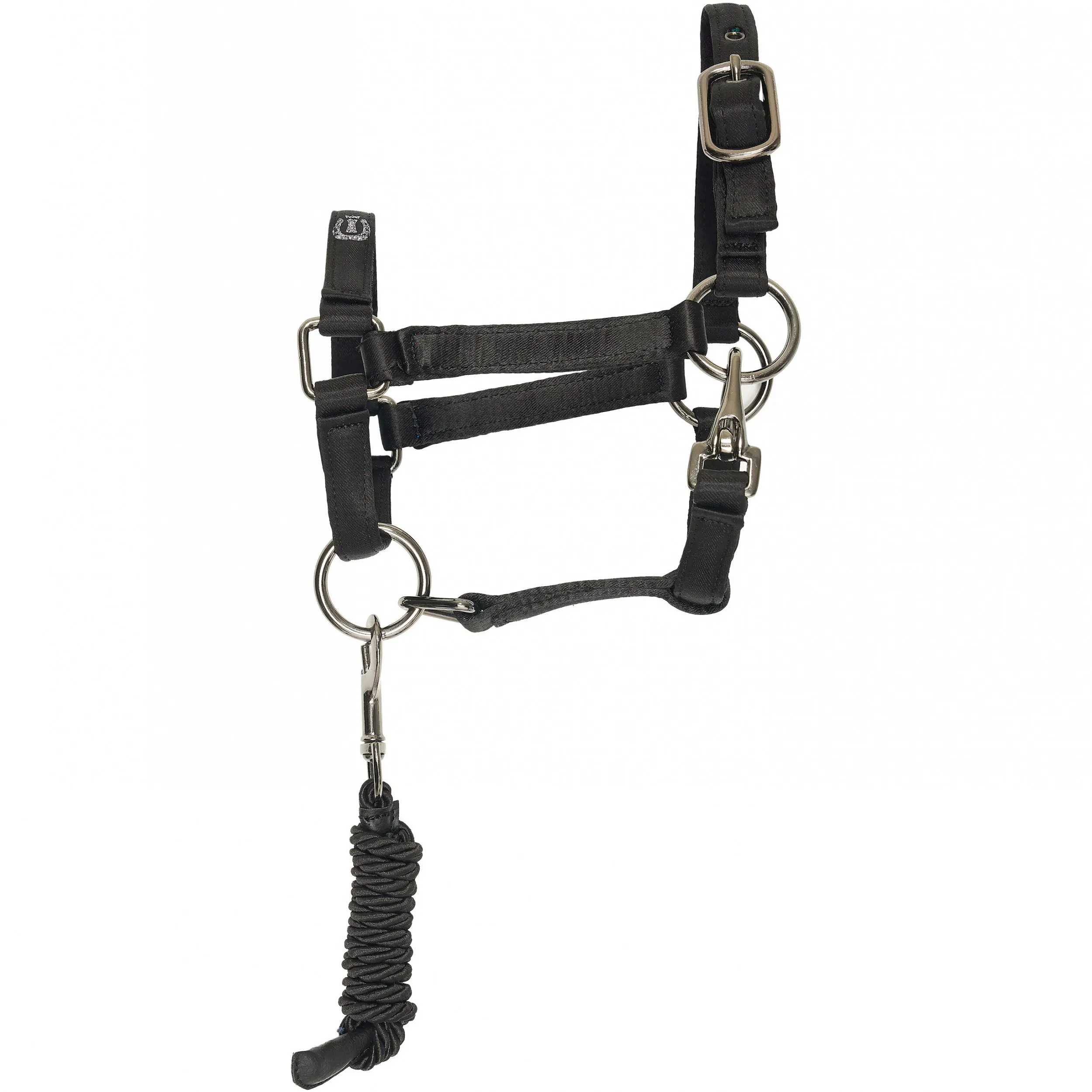 Hobby Horse Halfter mit Führstrick IRHFree Spirit schwarz