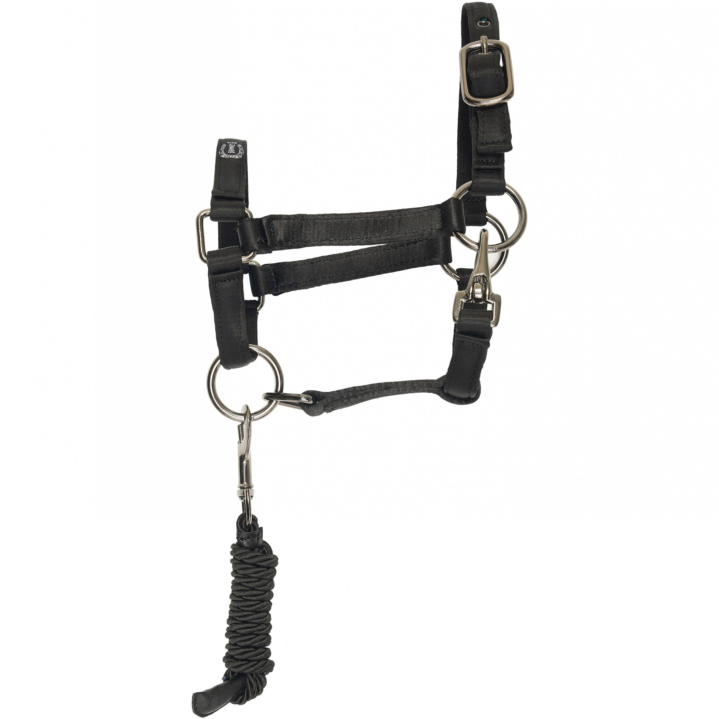 Hobby Horse Halfter mit Führstrick IRHFree Spirit schwarz