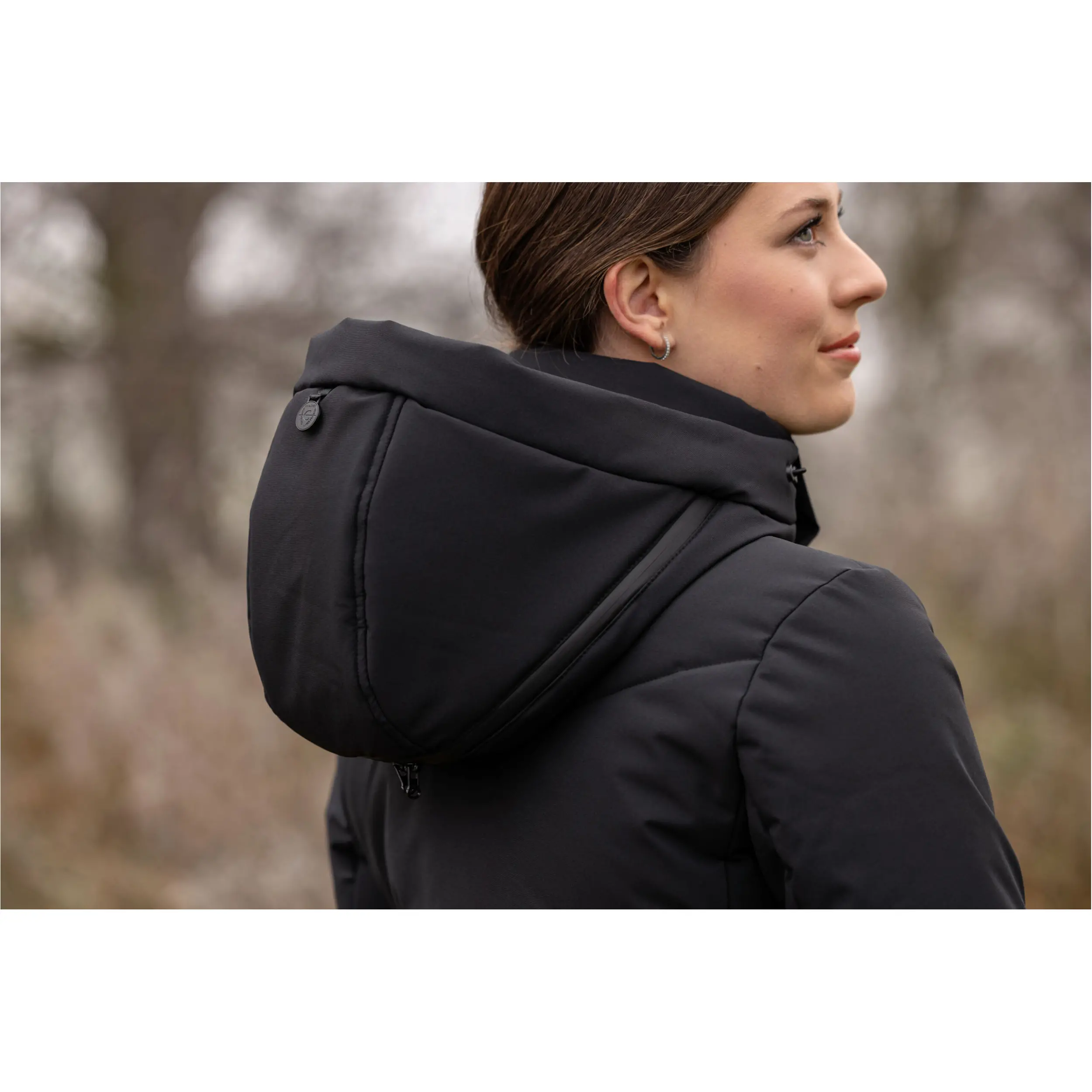 Damen Reitmantel H/W 2025 schwarz Damen Reitmantel H/W 2025 schwarz