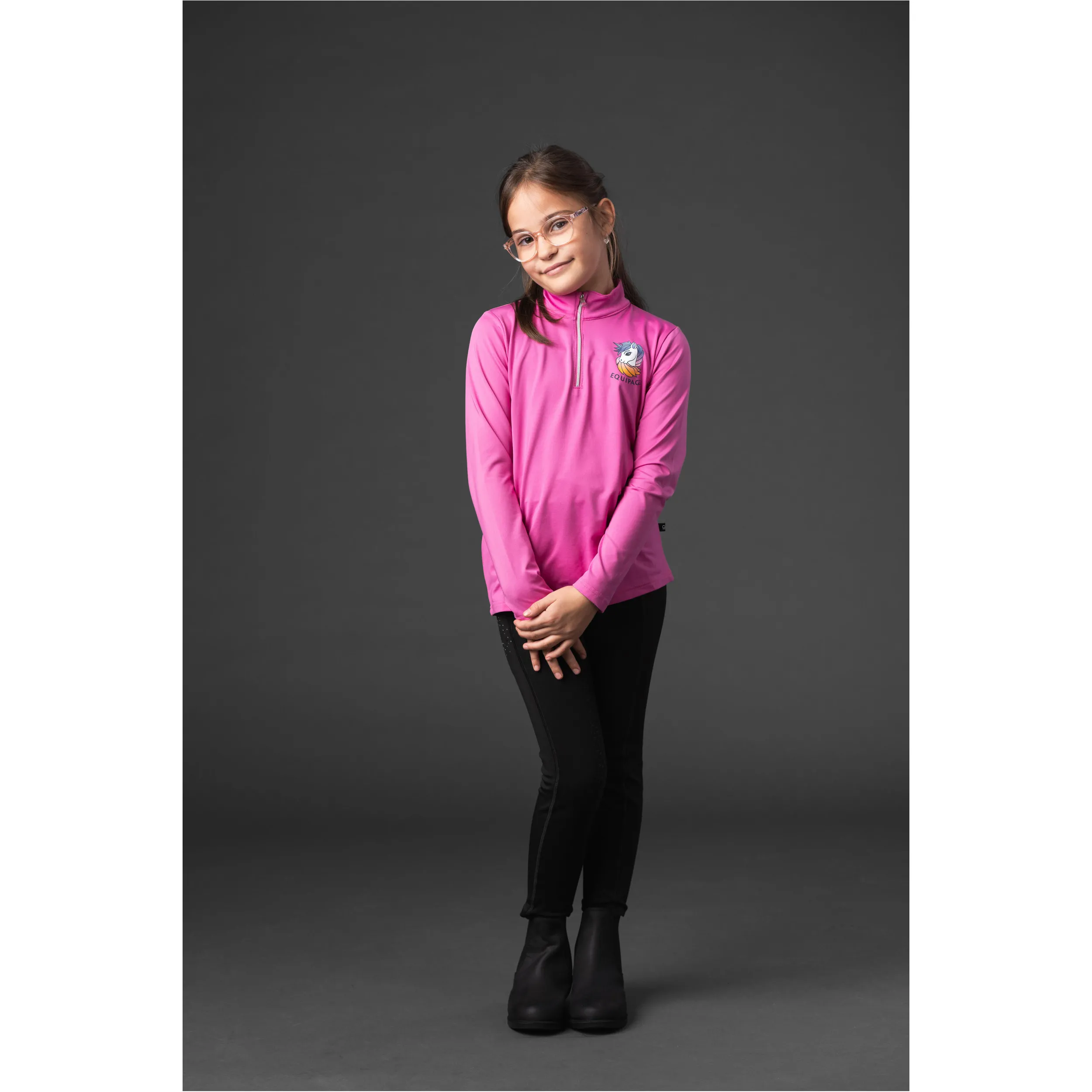 Kinder Langarmshirt VALENTINA phlox pink