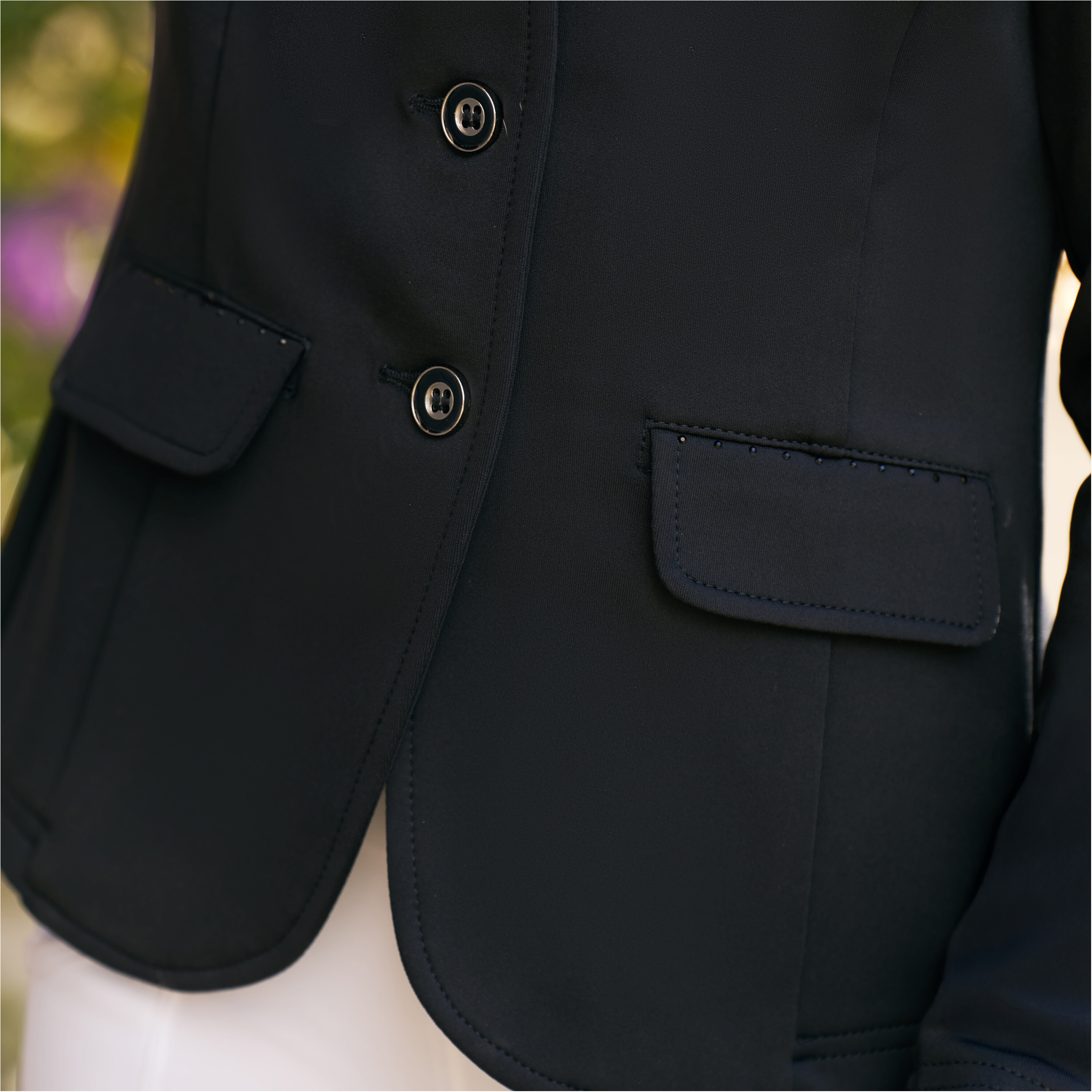 Kinder Turnierjacket IRHBasic Glam schwarz