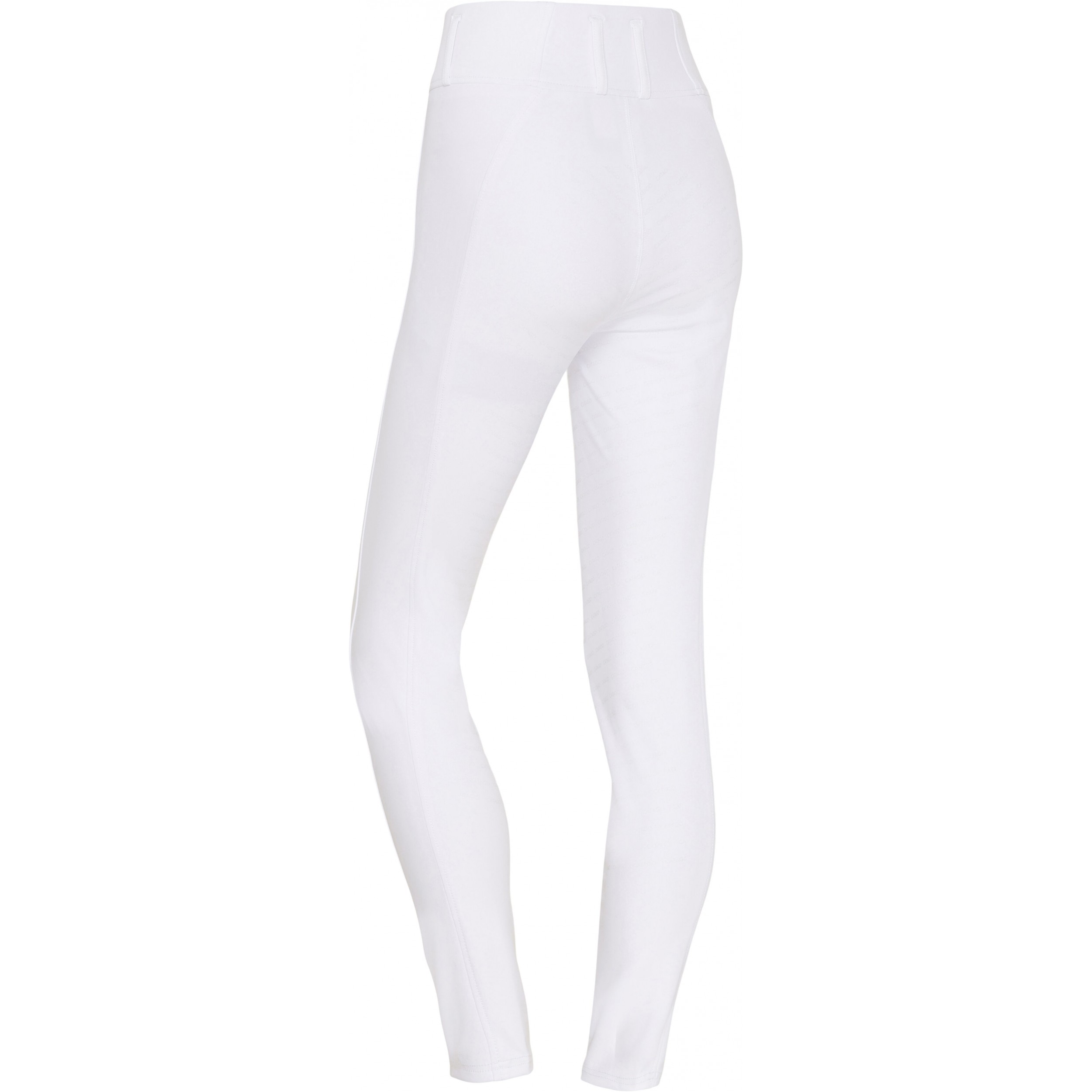 Damen Reitleggings Silikon Vollbesatz RIVER F/G mit Gürtelschlaufen weiß