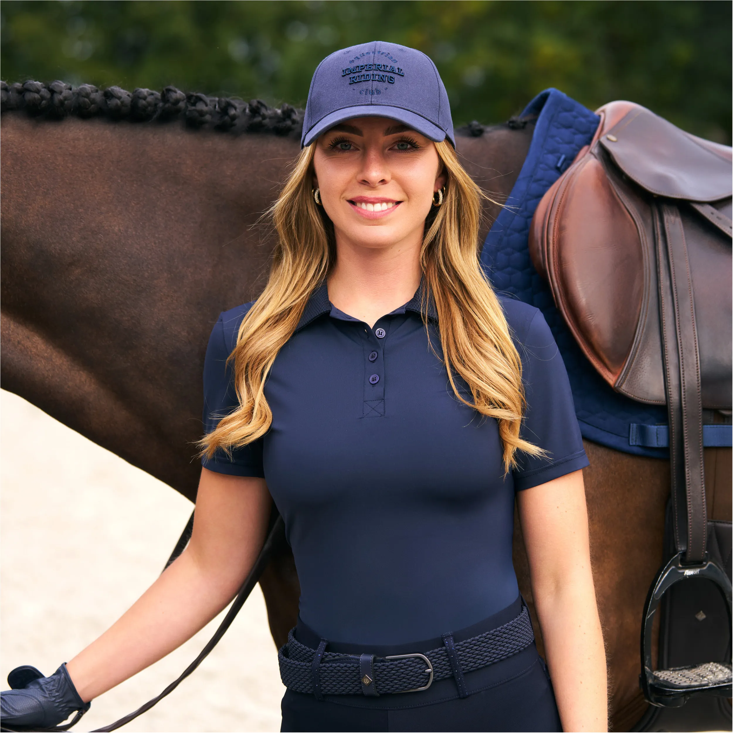 Damen Poloshirt IRHMarly navy