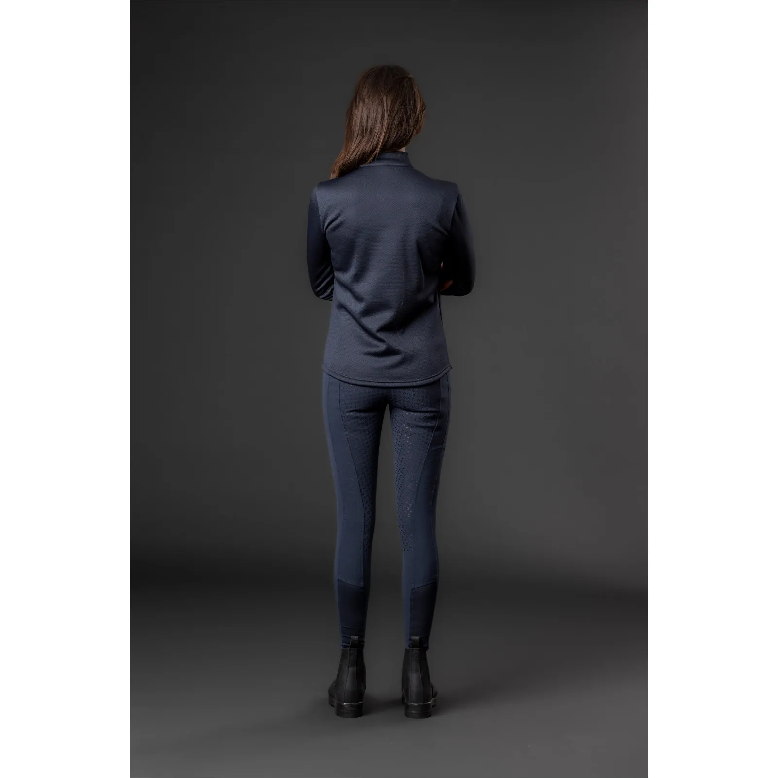 Damen Funktionsshirt Langarm SCARLET half-zip navy