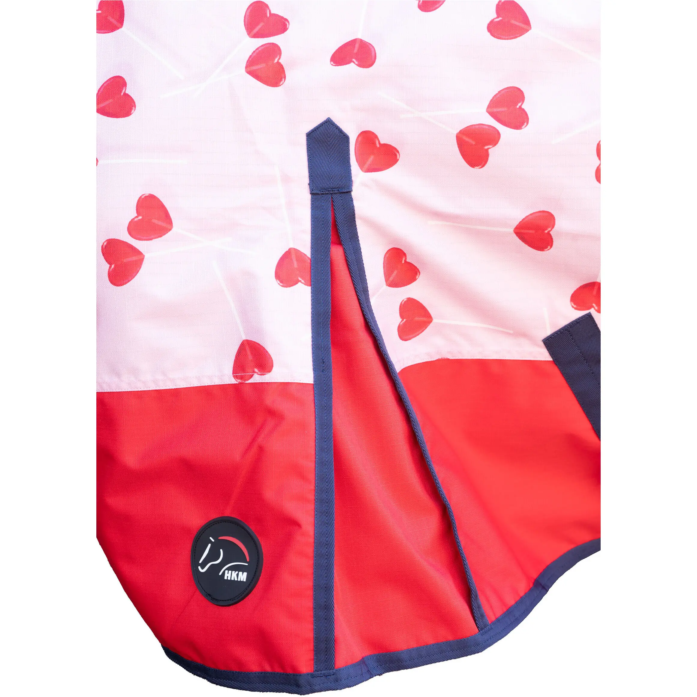 Weidedecke 600D mit Fleecefutter LOLLIPOP rosa/rot